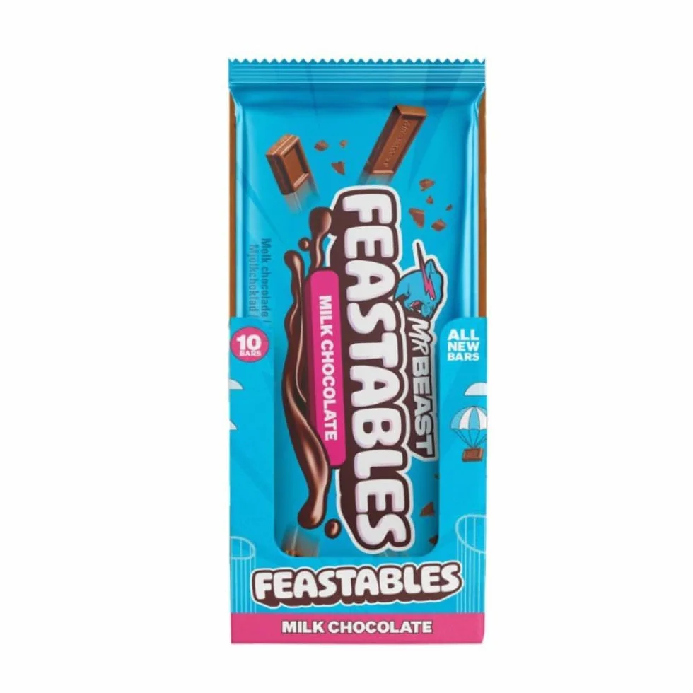Feastables MrBeast tabliczka czekolady mlecznej 10 x 60 g