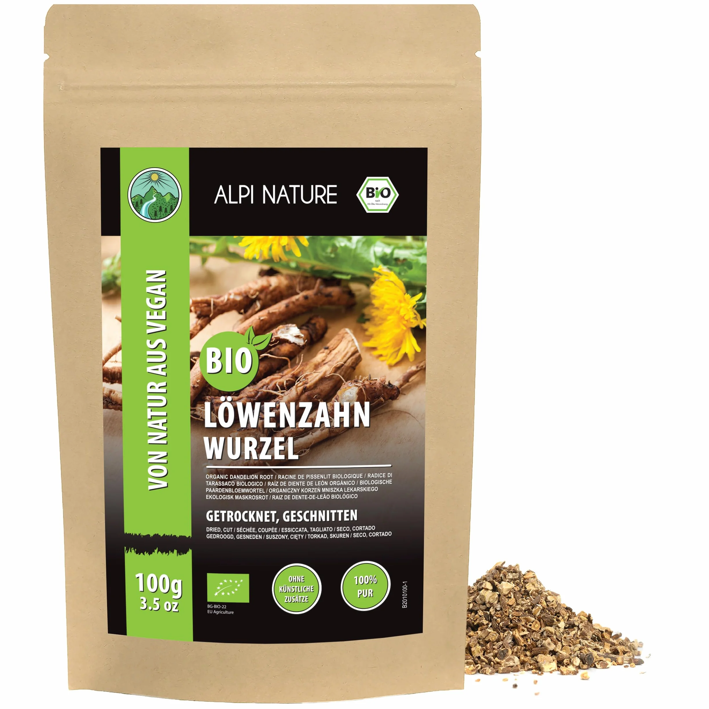Alpi Nature Ekologiczny Korzeń Mniszka 100g Cięty do Herbaty Liściasta