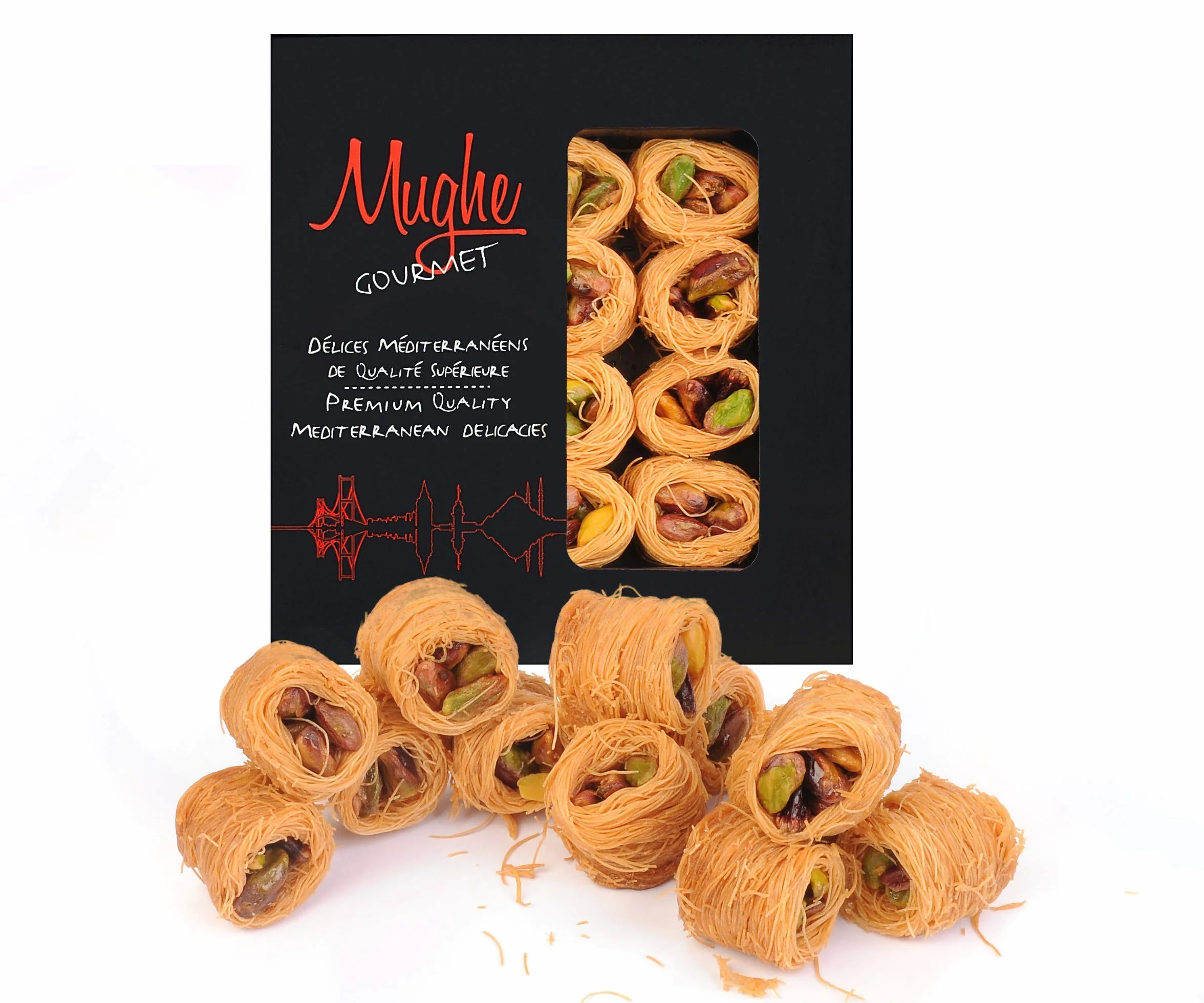 Mughe Gourmet Baklava Esh El Bulbul turecka mieszanka deserowa 150g