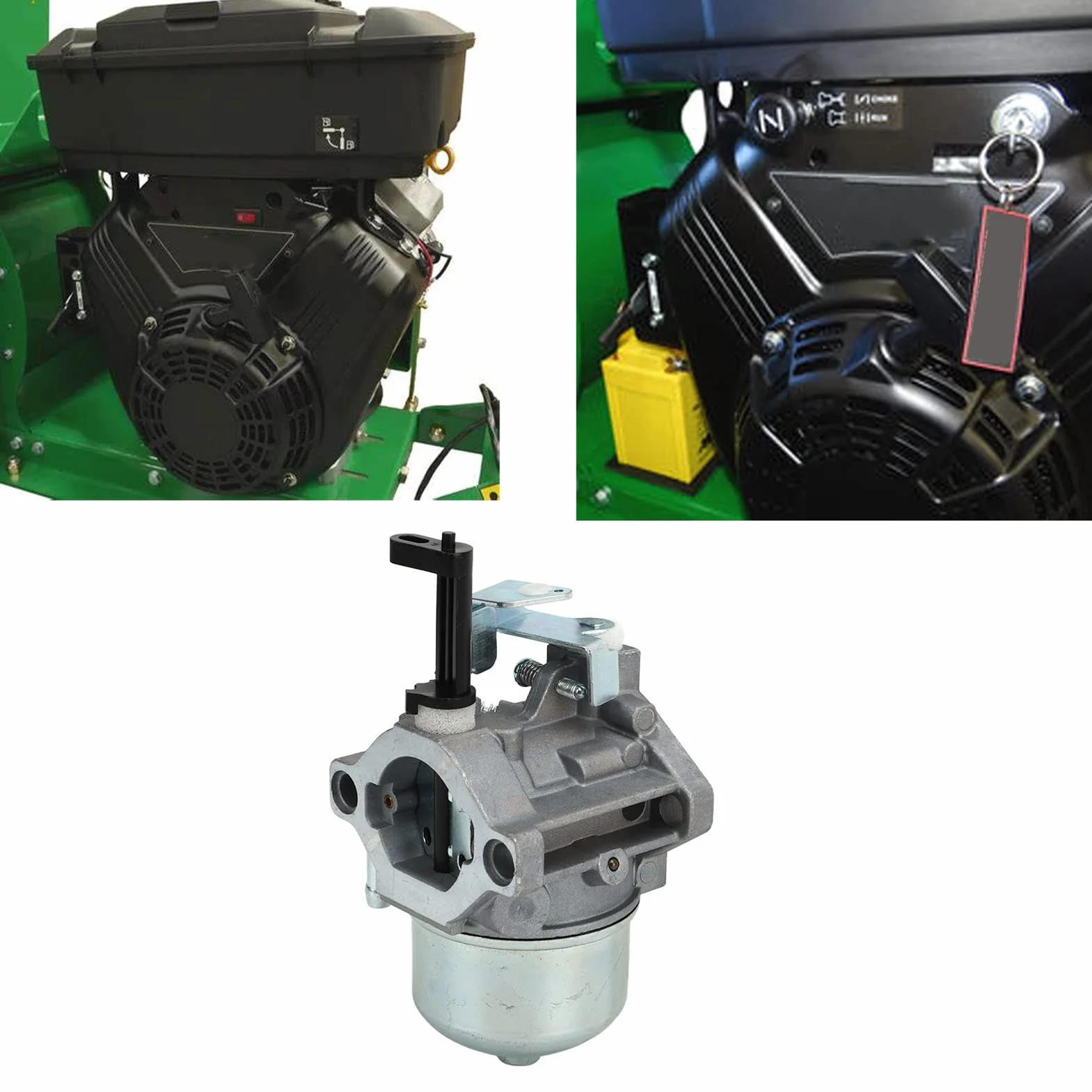 Zestaw gaźnika kompatybilny z B-riggs & S-tratton 13hp Vanguard OHV Moto, wysoka twardość, odporny na zużycie zestaw uszczelek węglowych