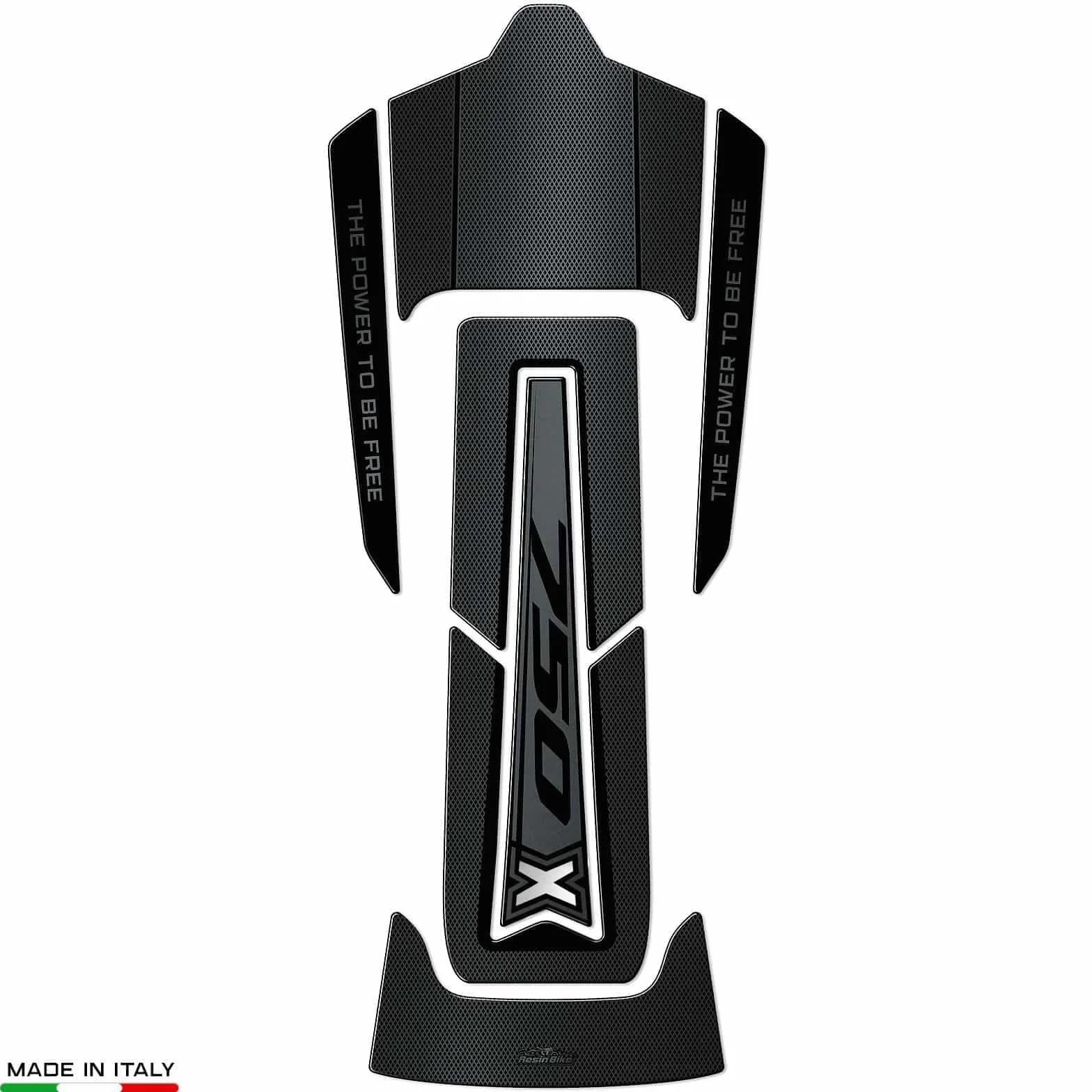 Resin Bike Naklejki Moto kompatybilne z Honda NC750X 2021-2026. Chronią Podkładka zbiornika przed uderzeniami i zadrapaniami. Naklejki żywiczne z efektem 3D - wyprodukowane we Włoszech