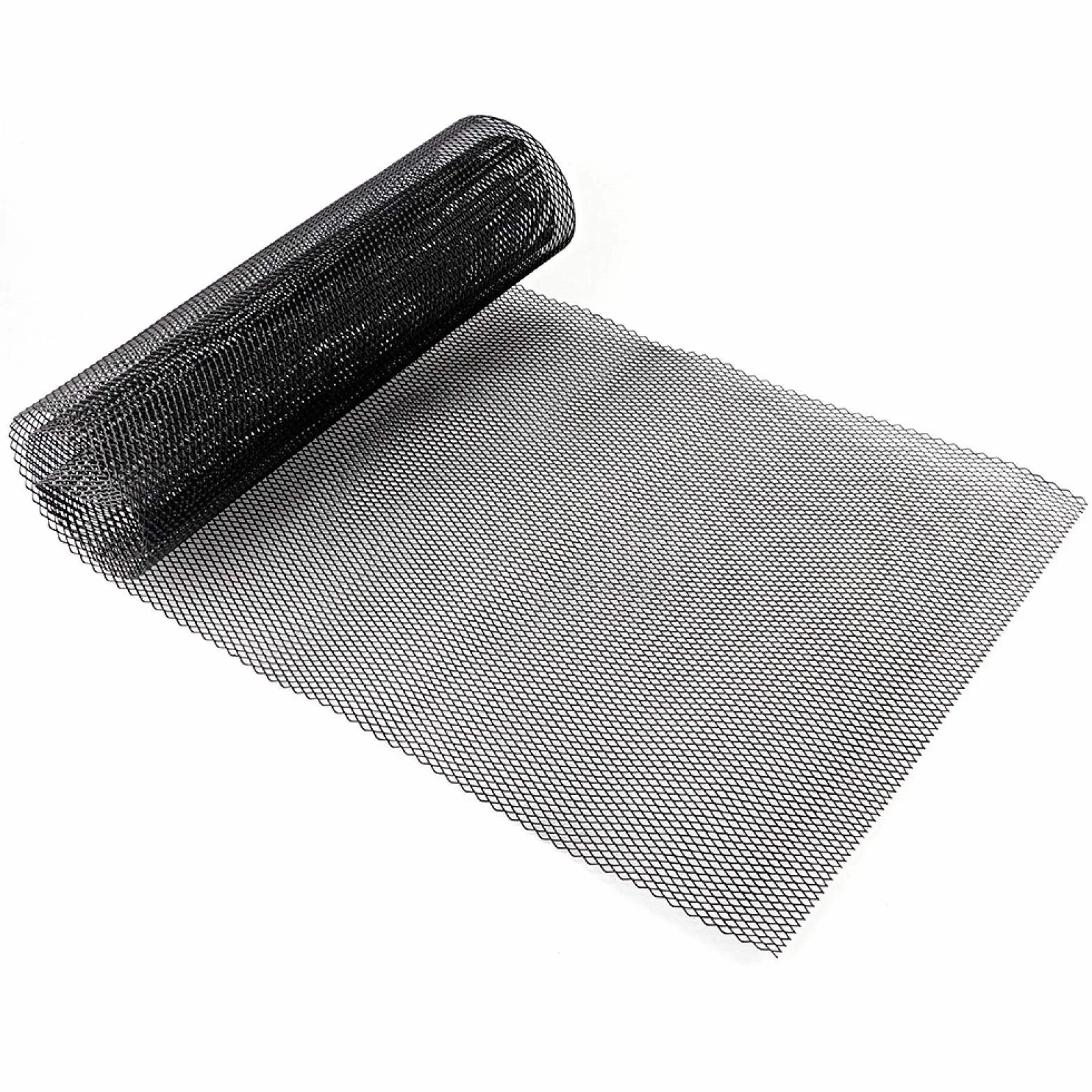 Siatka maskownicy samochodowej, 3x6mm kratka samochodowa ze stopu aluminium Siatka Siatka Zderzak nadwozia Rombowy Grill Uniwersalny