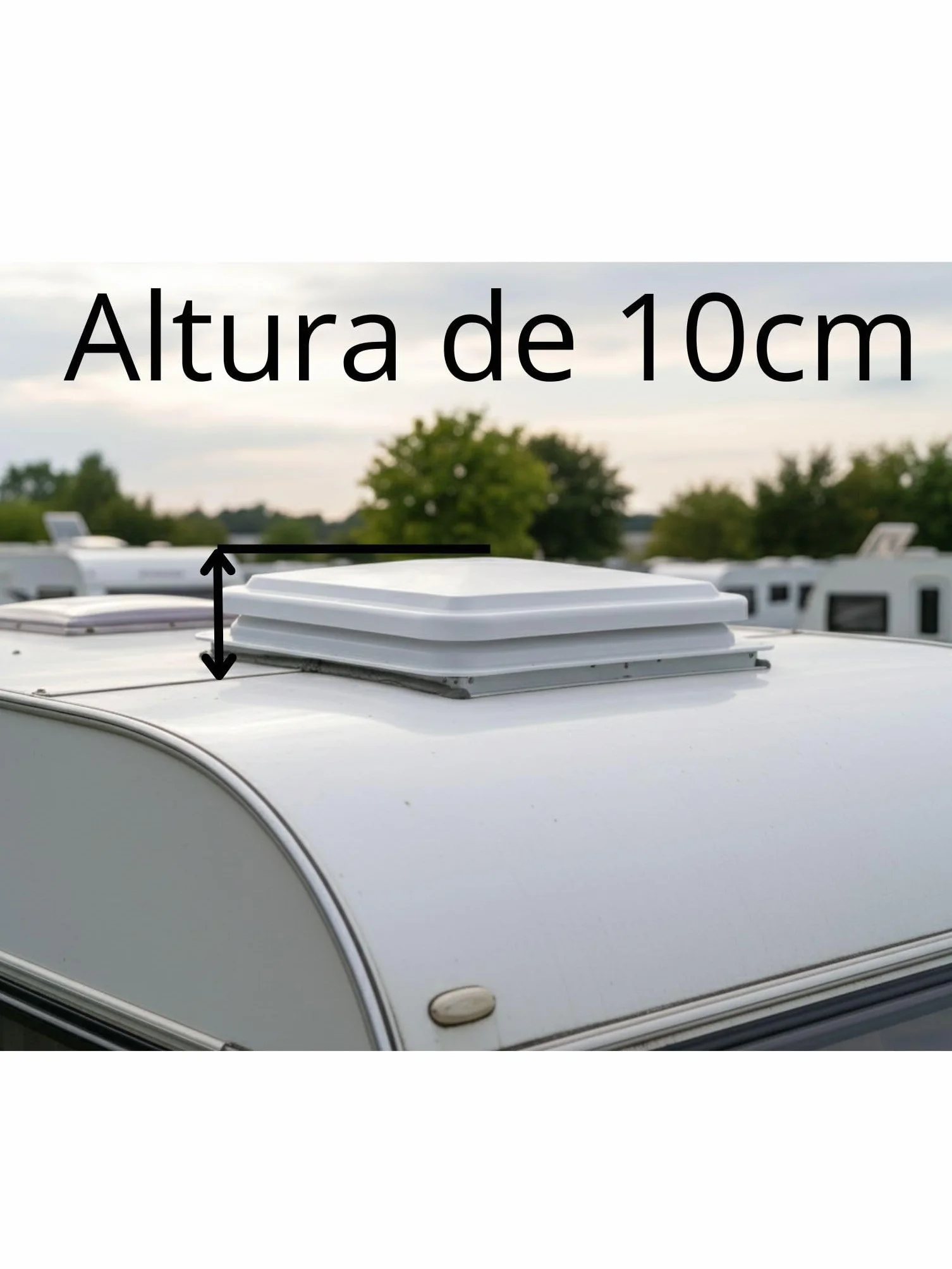 Zestaw CLARABOYA + MOSQUITERA TF40 40x40 do okna dachowego przyczepy kempingowej