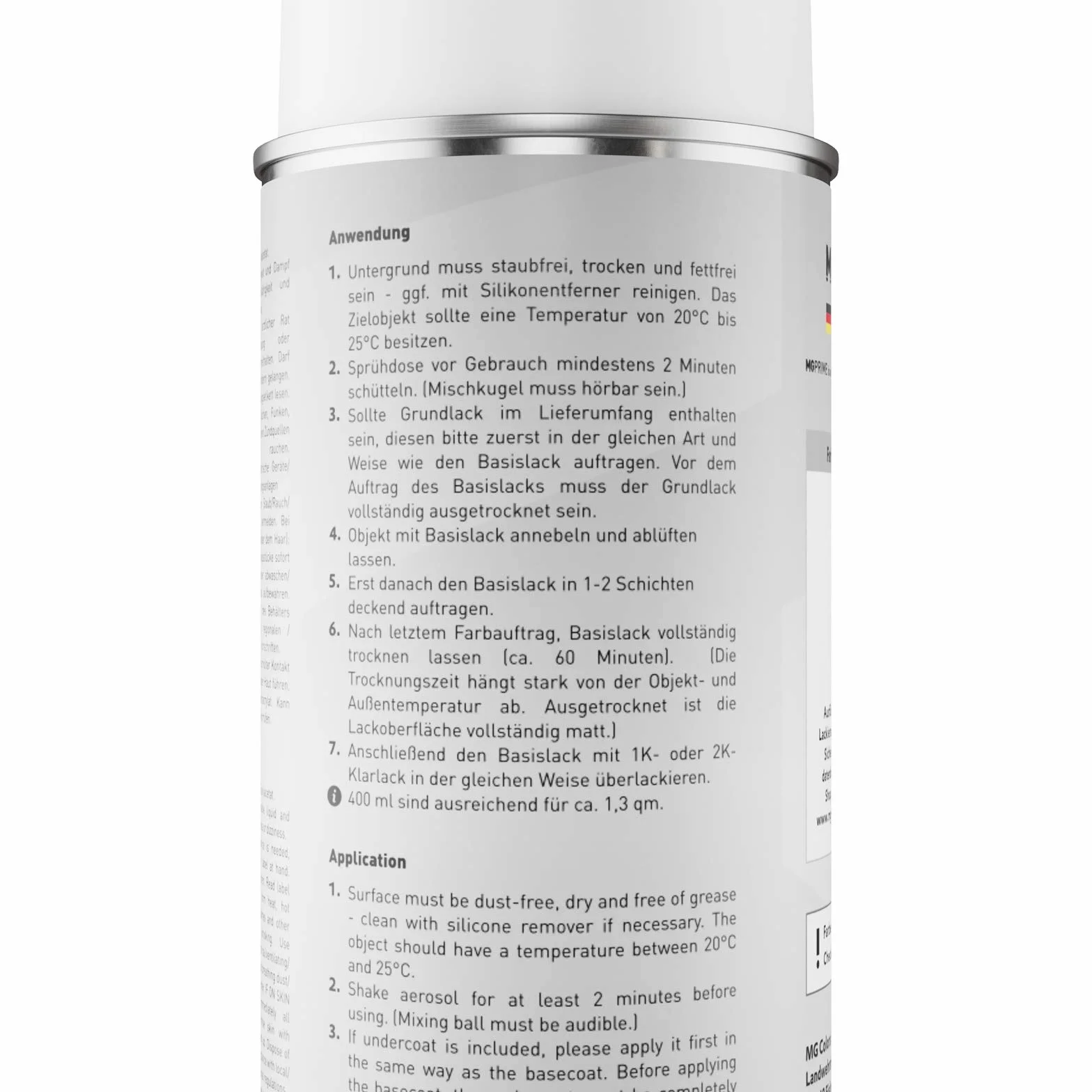 MG PRIME Lakier do motocykli Puszka z aerozolem dla Yamaha 0564 Deep Purplish Blue Mica Puszka z aerozolem bazowym 400ml