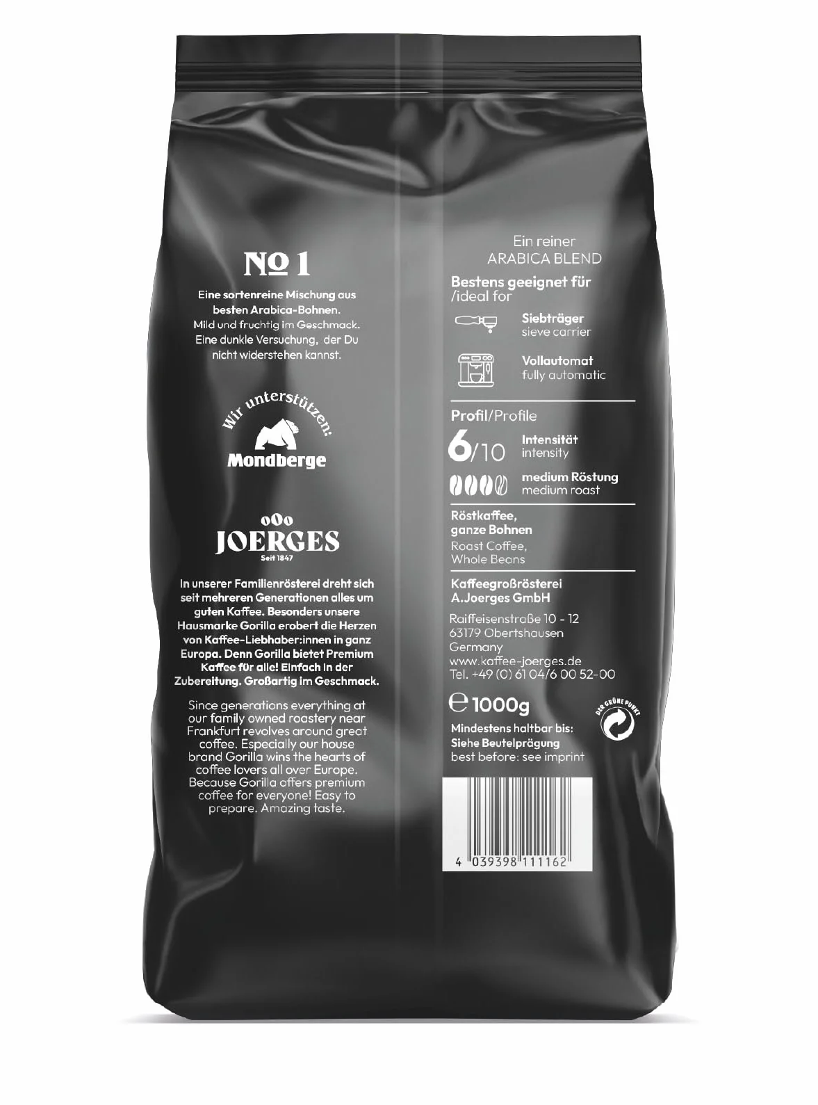 GORILLA Joerges Crema nr 1 1 kg