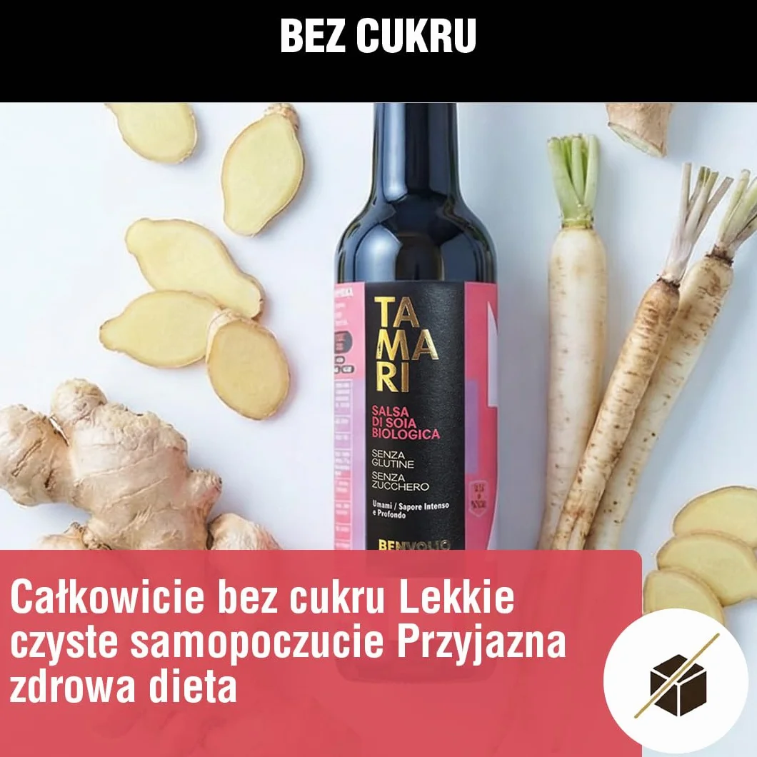 BENVOLIO TAMARI Sos Sojowy Bezglutenowy BIO 250ml Naturalna Fermentacja Tradycja Japońska