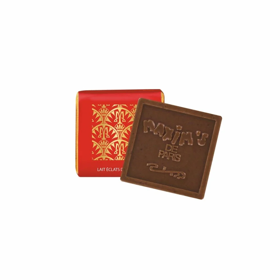 Plumier Rouge 15 Carrés de chocolat au lait praliné