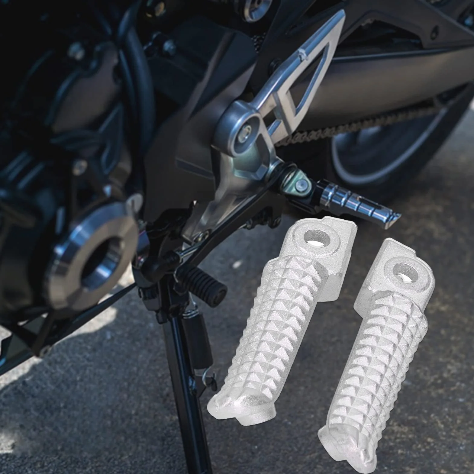 Pedał motocyklowy, podnóżek, metalowy podnóżek wyścigowy Moto, pedał podnóżka pasuje do R1 R6 MT09 MT07 R3 R15 R25 FZ1 FZ6 YZF600 YZF1000