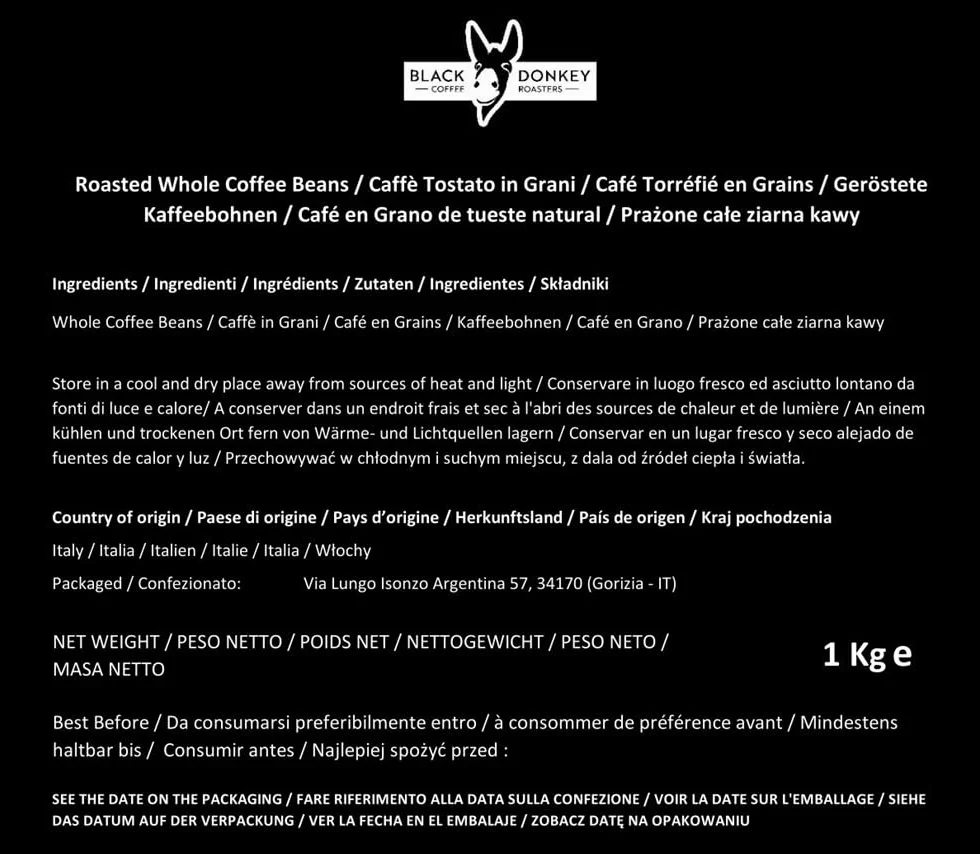 Devil's Roast Ziarna Kawy 1kg Mieszanka Robusty Black Donkey