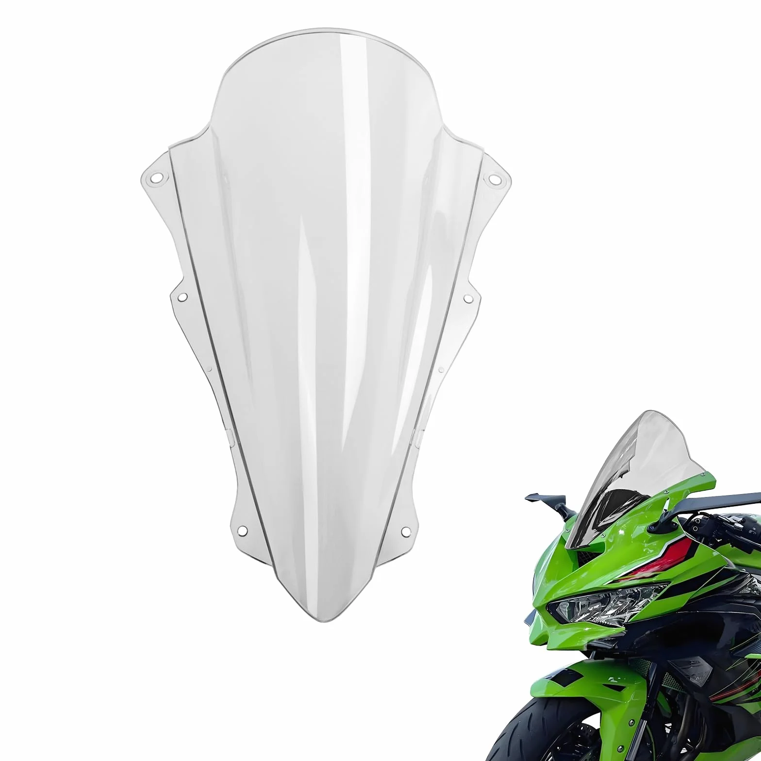 Przednia szyba motocyklowa, osłona przeciwwiatrowa, spojler do Ka&wa&sa&ki ZX4R ZX 4R ZX4RR ZX 4RR ZX25R 2021-2025 (przezroczystość)