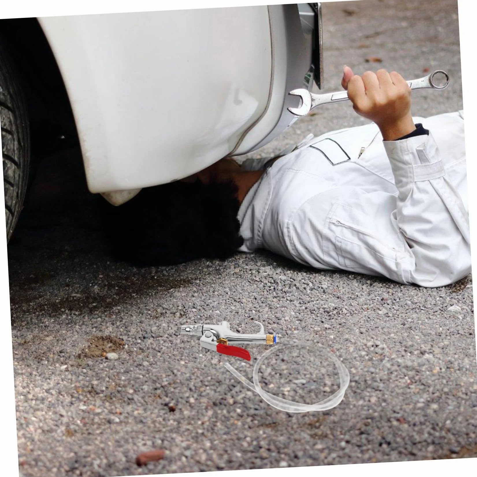 Air Blow Gun z Wężem Do Czyszczenia Silnika Powietrznym Nadmuchem Wysokociśnieniowy Pneumatyczny Odpylacz Do Usuwania Osadów Węglowych i Suszenia Cylindrów Samochodowych Narzędzie