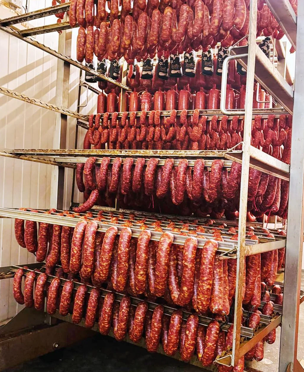 Kiełbaska z kminkiem, 10 x 100 g, przekąska premium
