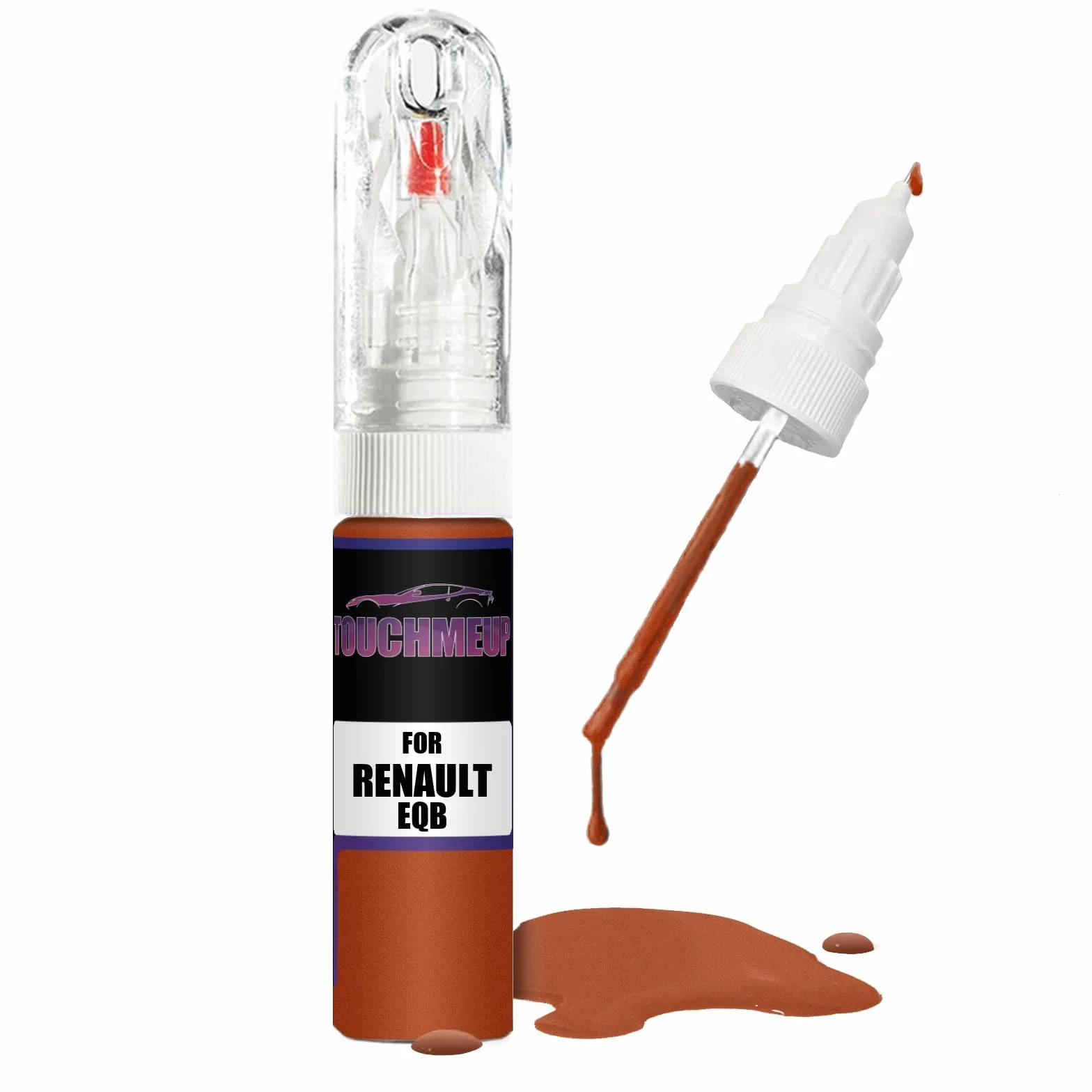 DO RENAULT MODELS ORANGE VALENCIA METALLIC EQB TOUCH UP PAINT PEN BRUSH SCRATCH CHIP FIX KIT