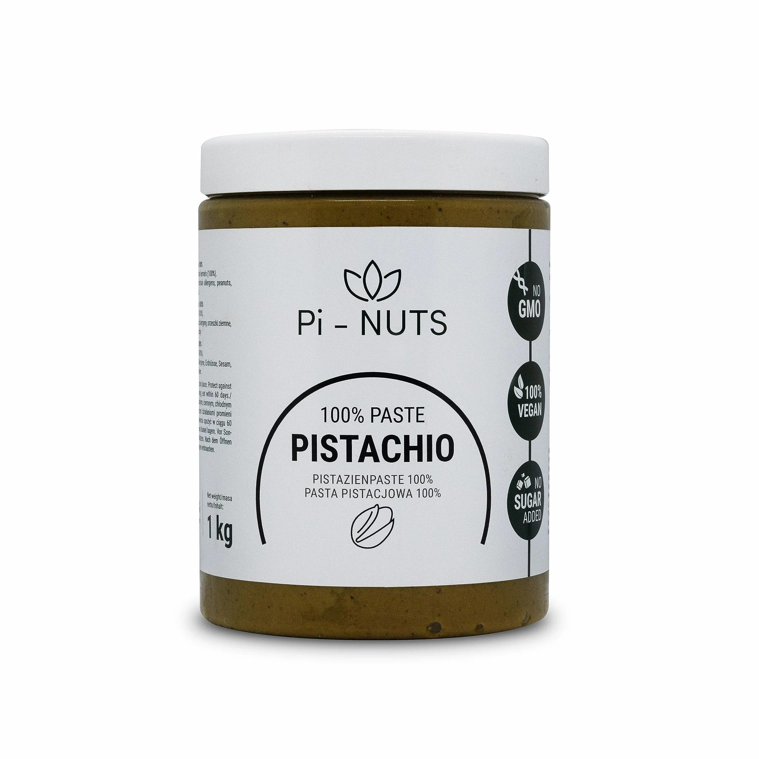 Pi-nuts Pasta pistacjowa krem z pistacji 100% 1kg