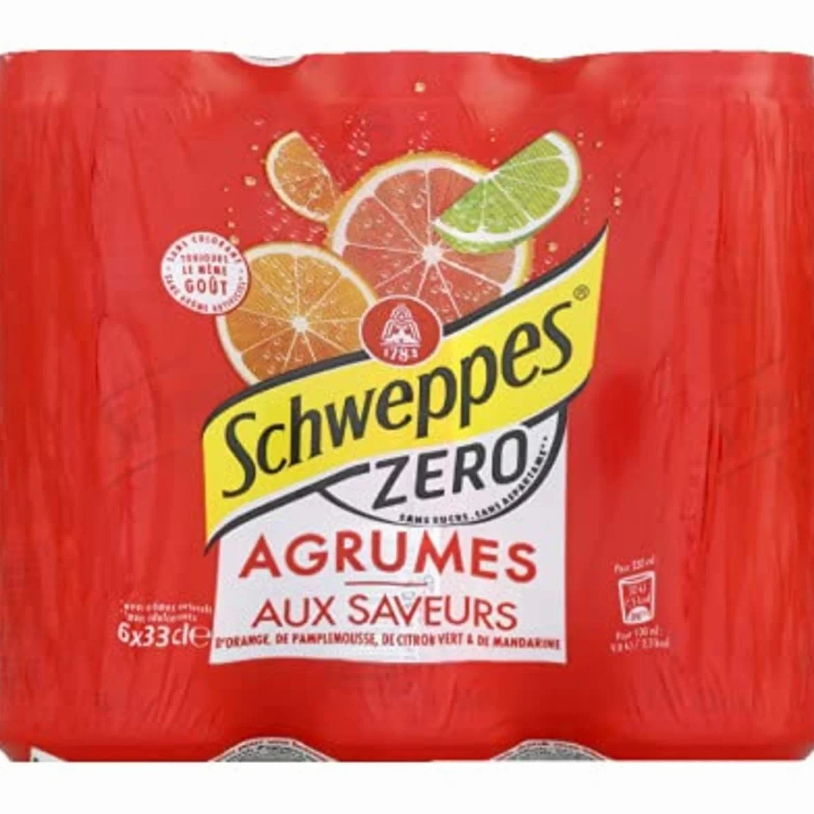 Schweppes Zero napój, 6 x 33 ml