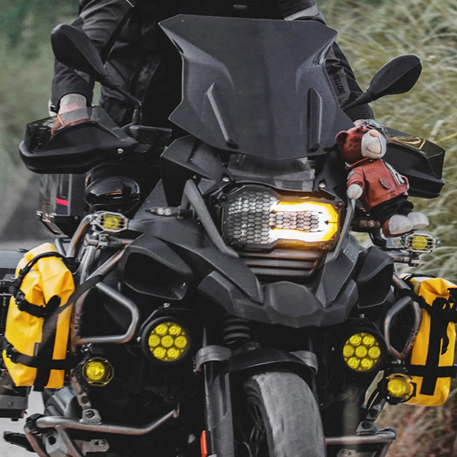 Shkalacar 8L Boczna torba motocyklowa na ramę, wodoodporna, może służyć jako torba na ramię lub torba na ramię