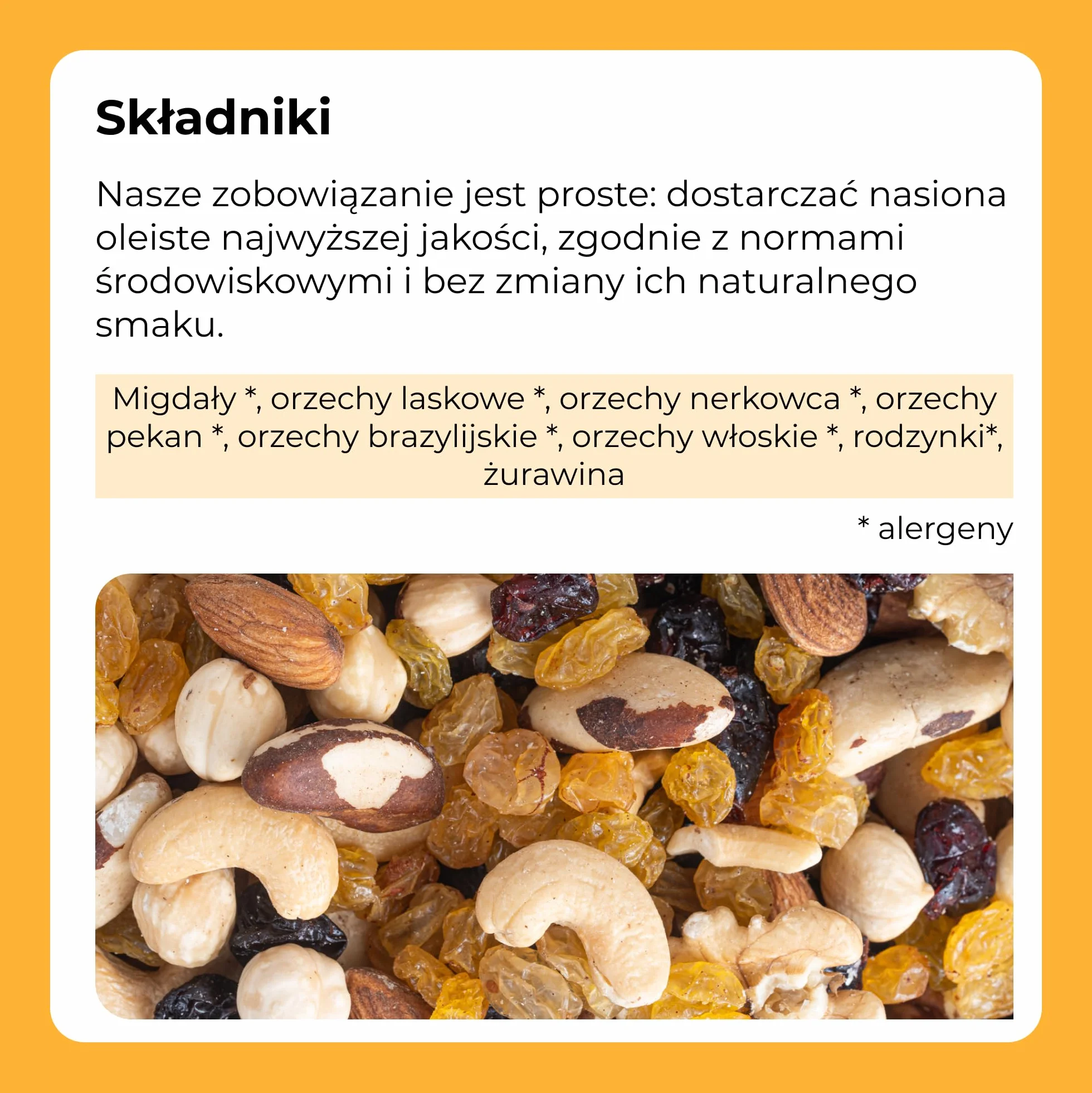 Mieszanka studencka - mieszanka orzechów z rodzynkami, wybór migdałów, orzechów nerkowca, orzechów włoskich, czarnych i złotych rodzynek, 1 kg