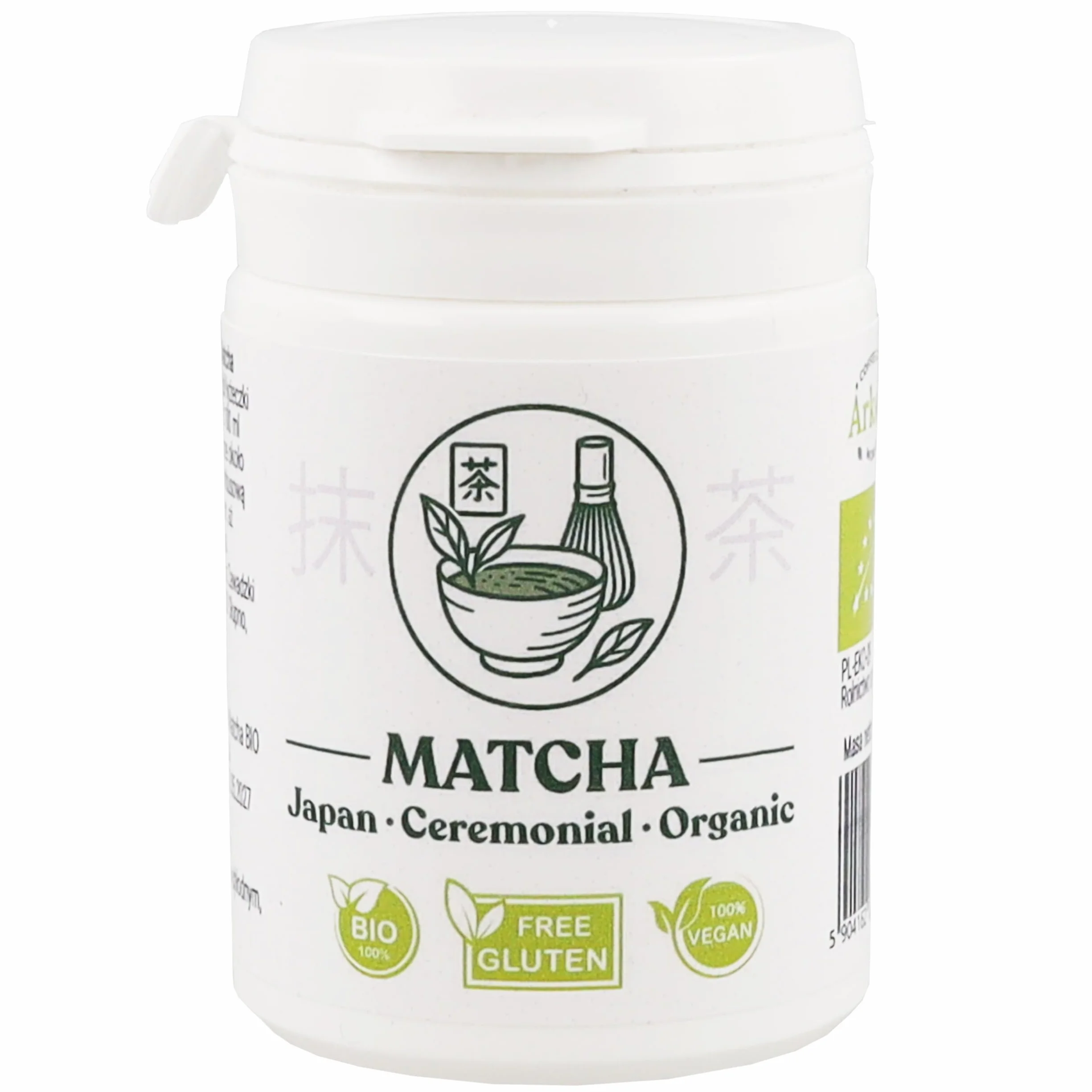 ARKOM Herbata Zielona MATCHA w Proszku 30g BIO Premium Ceremonialna Japońska Organiczna