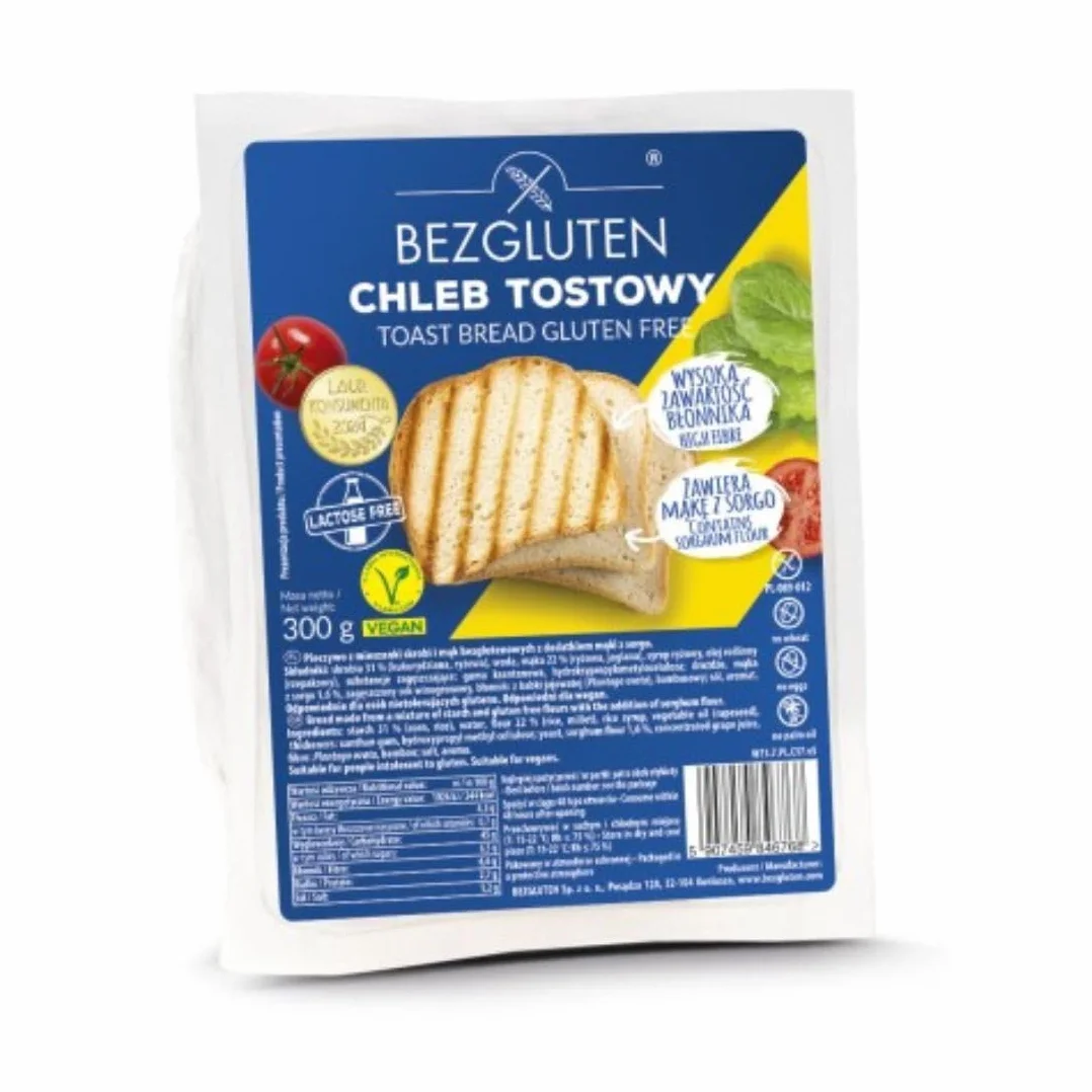 Bezglutenowy Chleb Tostowy 300g Bezgluten