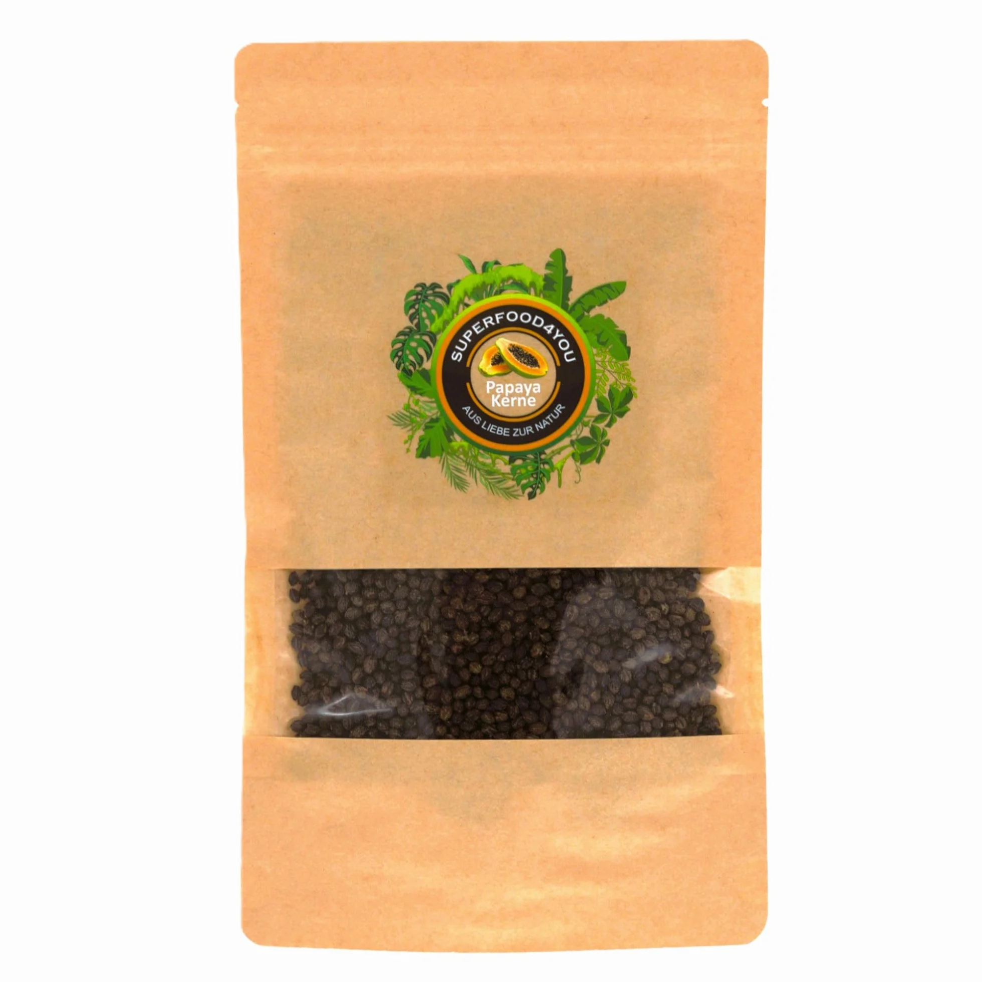 Superfood4You Nasiona papai suszone w temp. 40° 100 g jakość surowa bez dodatków gluten laktoza papaina łagodna ostrość
