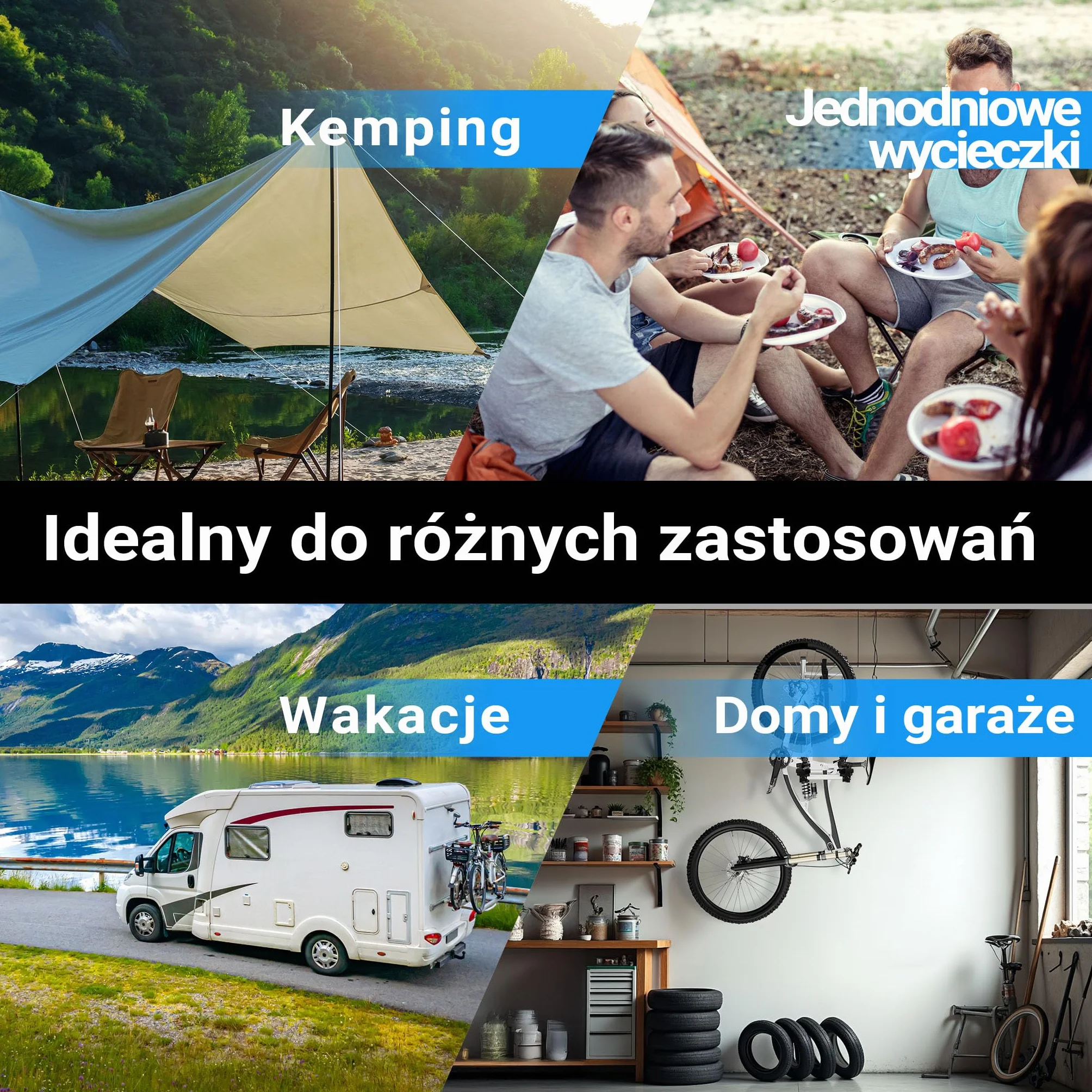 Wiltec Bagażnik na 2 rowery 30 kg aluminium TPR składany