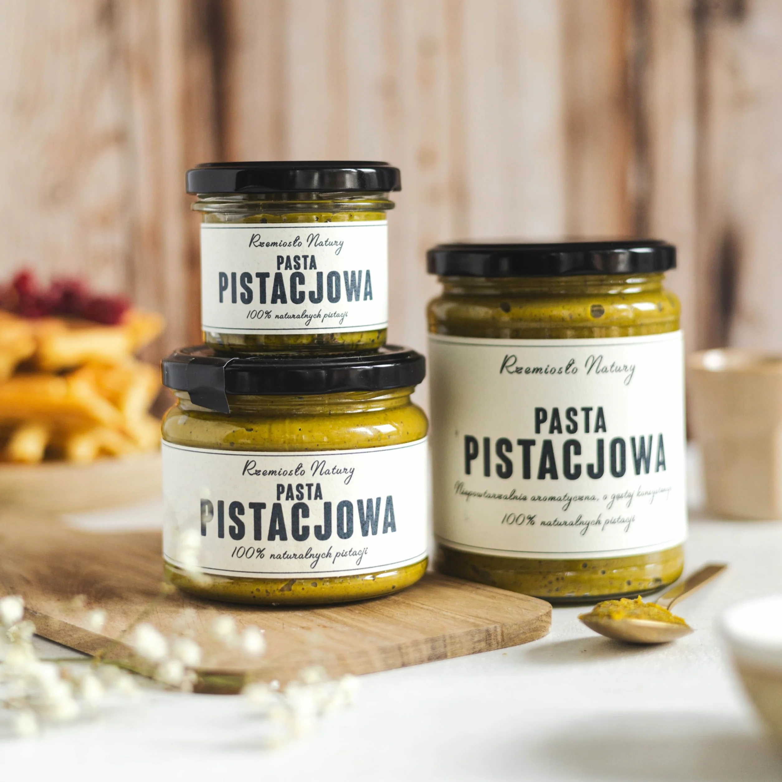 RZEMIOSŁO NATURY PASTA PISTACJOWA 100% Z PISTACJI 100g MASŁO PISTACJOWE