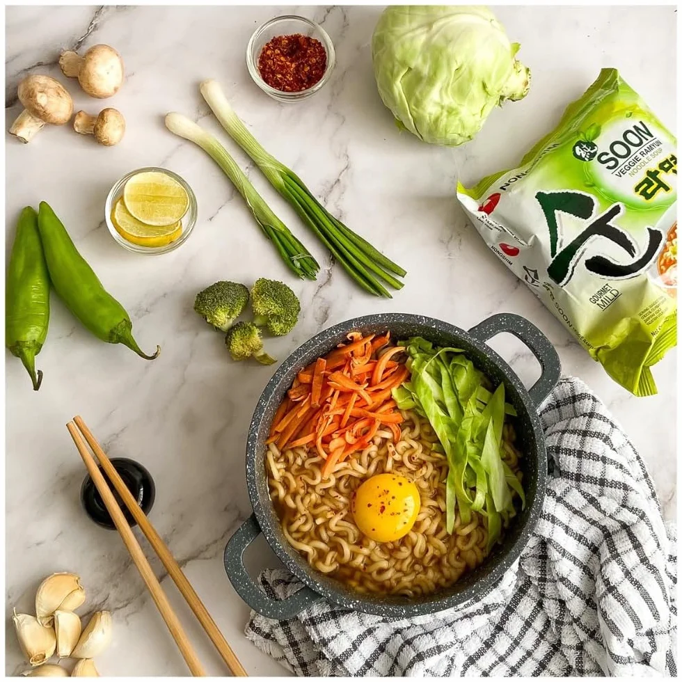 Nong Shim Soon Veggie Makaron Ekstraktny 112 g 20 sztuk