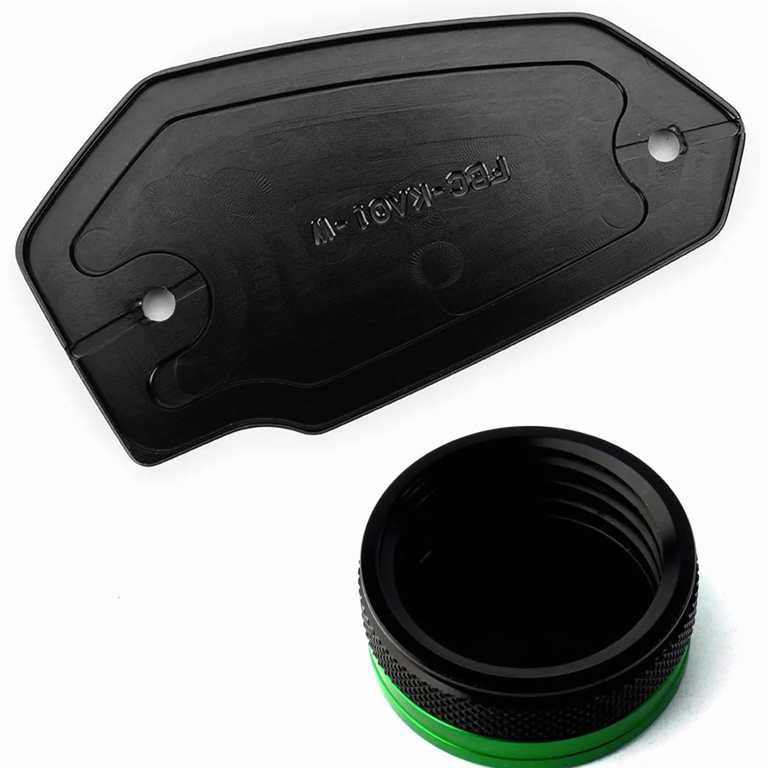 Kawasaki Z900 2017-2024 przednia tylna pokrywa zbiornika płynu hamulcowego zielona