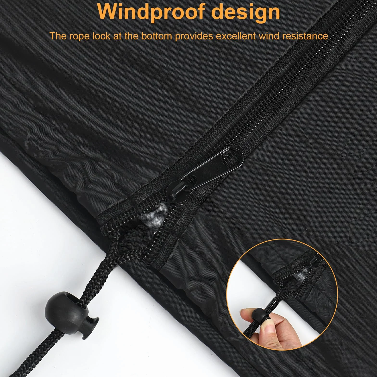 Pokrowiec ochronny na 4 opony, torba na opony ze sznurkiem i zamkiem błyskawicznym (tkanina Oxford 210D), odporna na deszcz, słońce i kurz (Ø 85 cm x wys. 120 cm)
