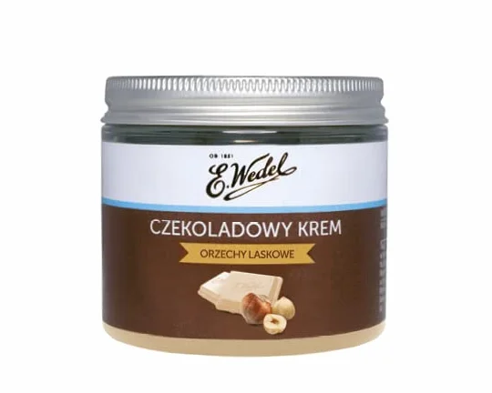 E.Wedel Krem czekoladowy biała czekolada orzechy laskowe 200 g