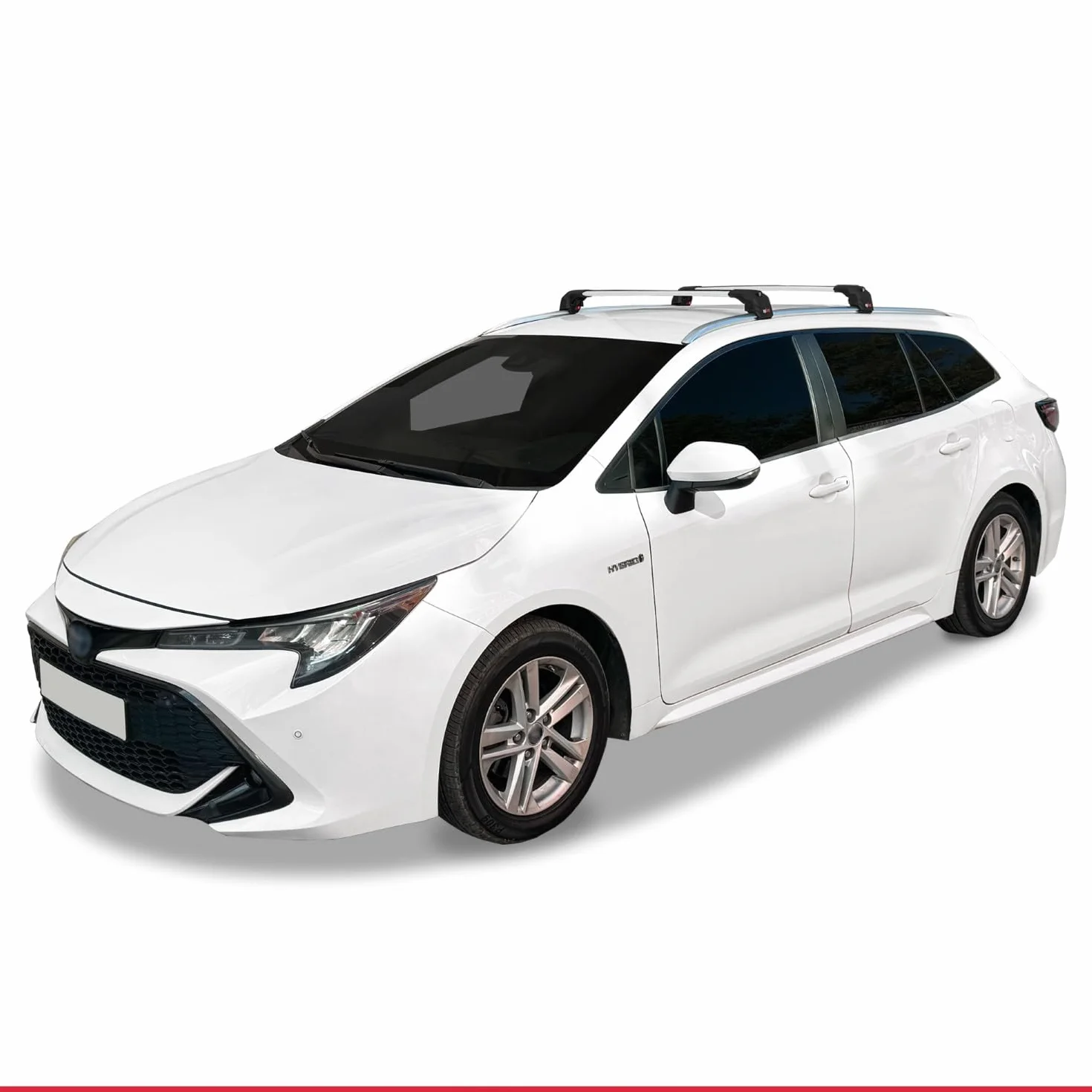 Kompatybilny z Toyota Corolla Touring/Estate (E210) 2019-2026 ACE-2 Model Aluminiowe poprzeczki dachowe Szary 2 szt.