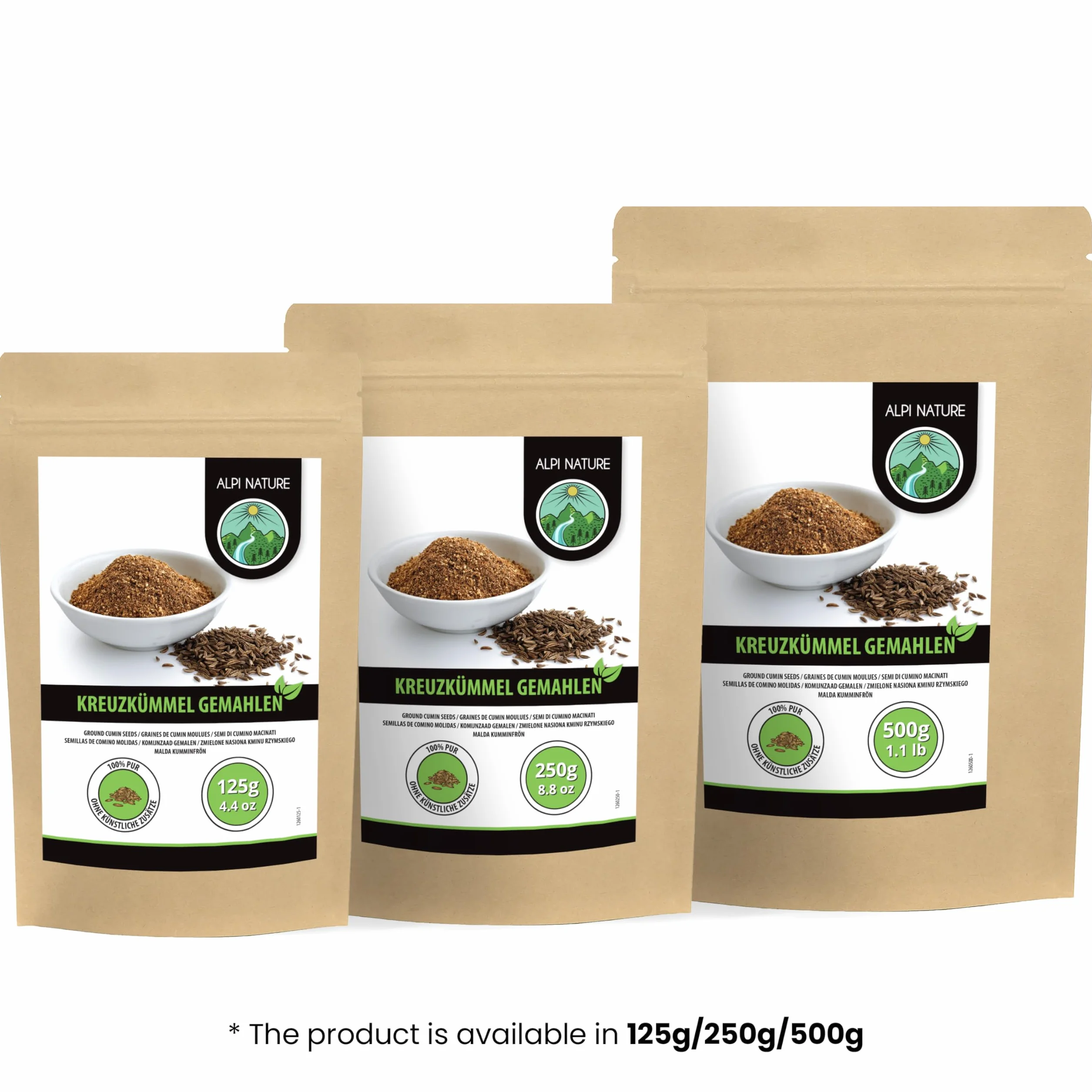 Alpi Nature Proszek z Kminu Rzymskiego 125g Mielone Nasiona