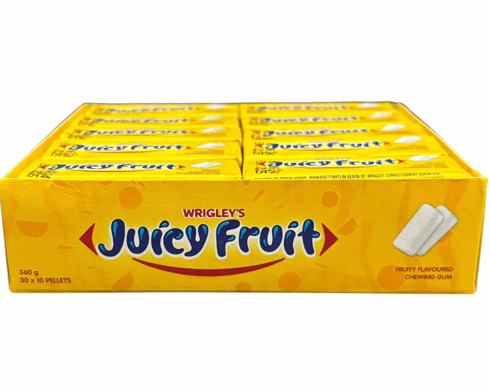 WRIGLEY'S JUICY FRUIT Guma do żucia opakowanie zbiorcze 20 x 5 pałeczek 13,5 g