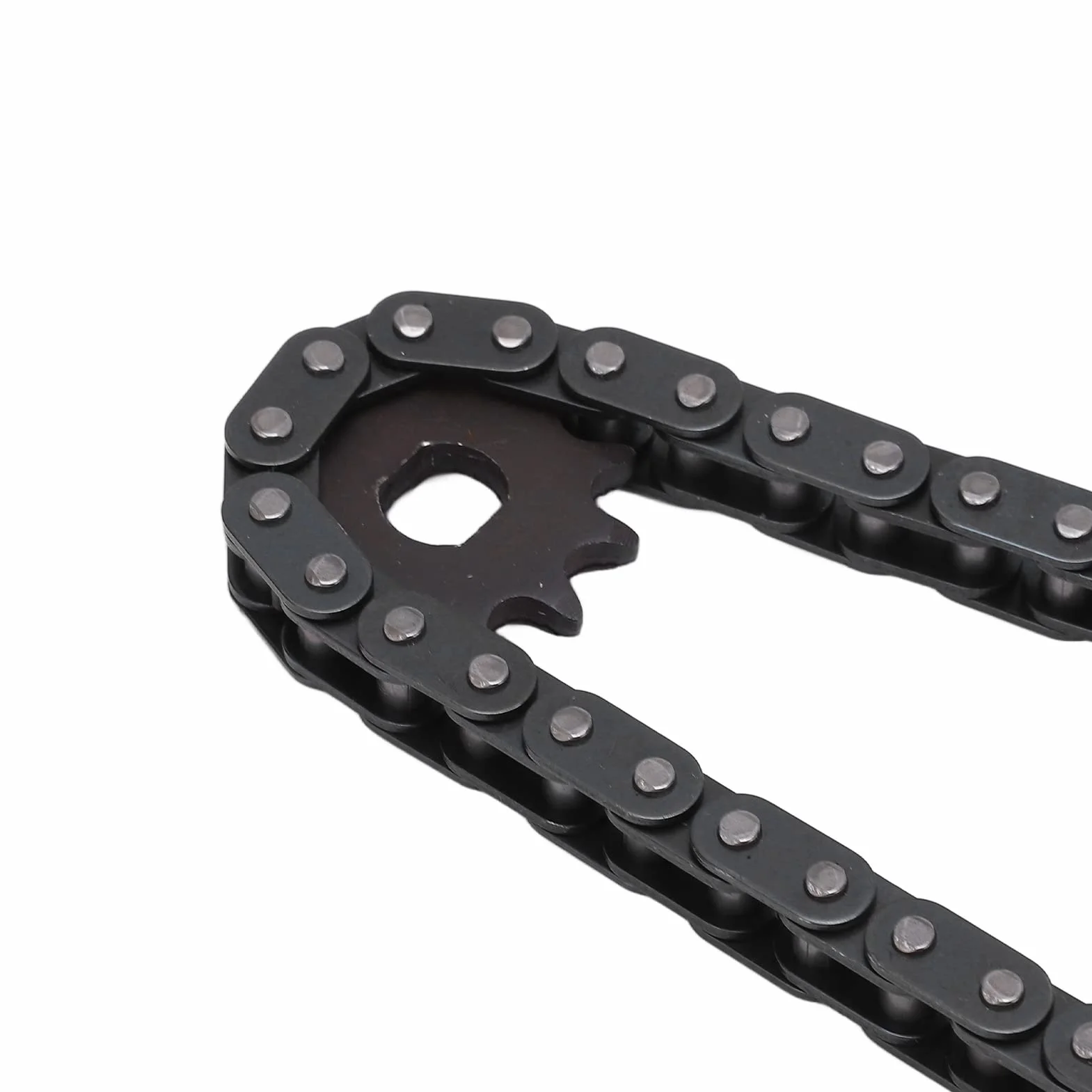 Zębatka Tylna 29mm T8F11T Zębatka Przednia T8F116 Zestaw łańcuchów Sekcji do Zmodyfikowanych Gokartów, Quadów i Mini Motocykli,Akcesoria do modyfikacji rowerów elektrycznych
