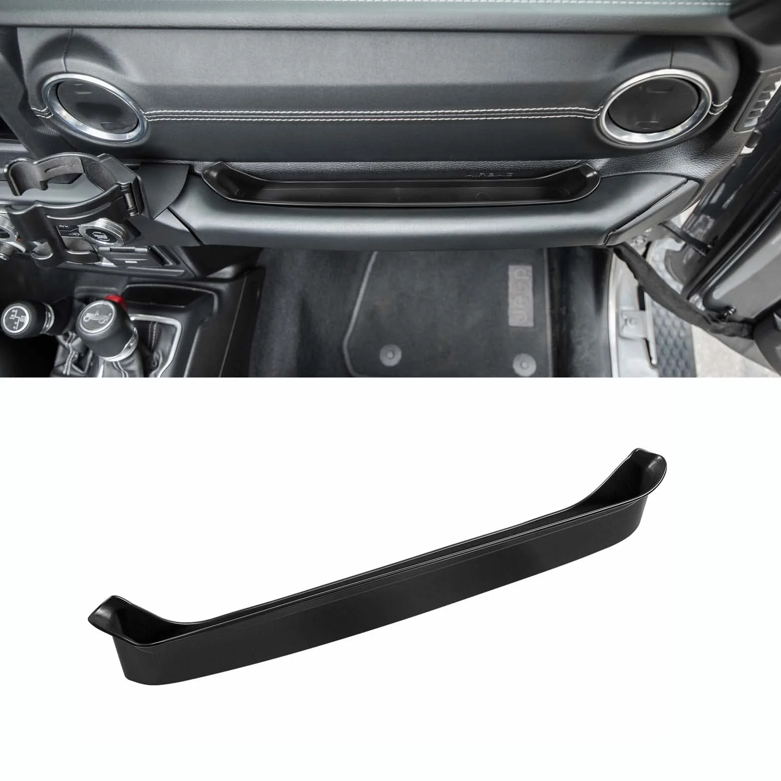 Organizer na półkę pasażera, uchwyt mocujący, pudełko na akcesoria do Jeep Wrangler JL JLU & Jeep Gladiator JT, wyposażenie wewnętrzne