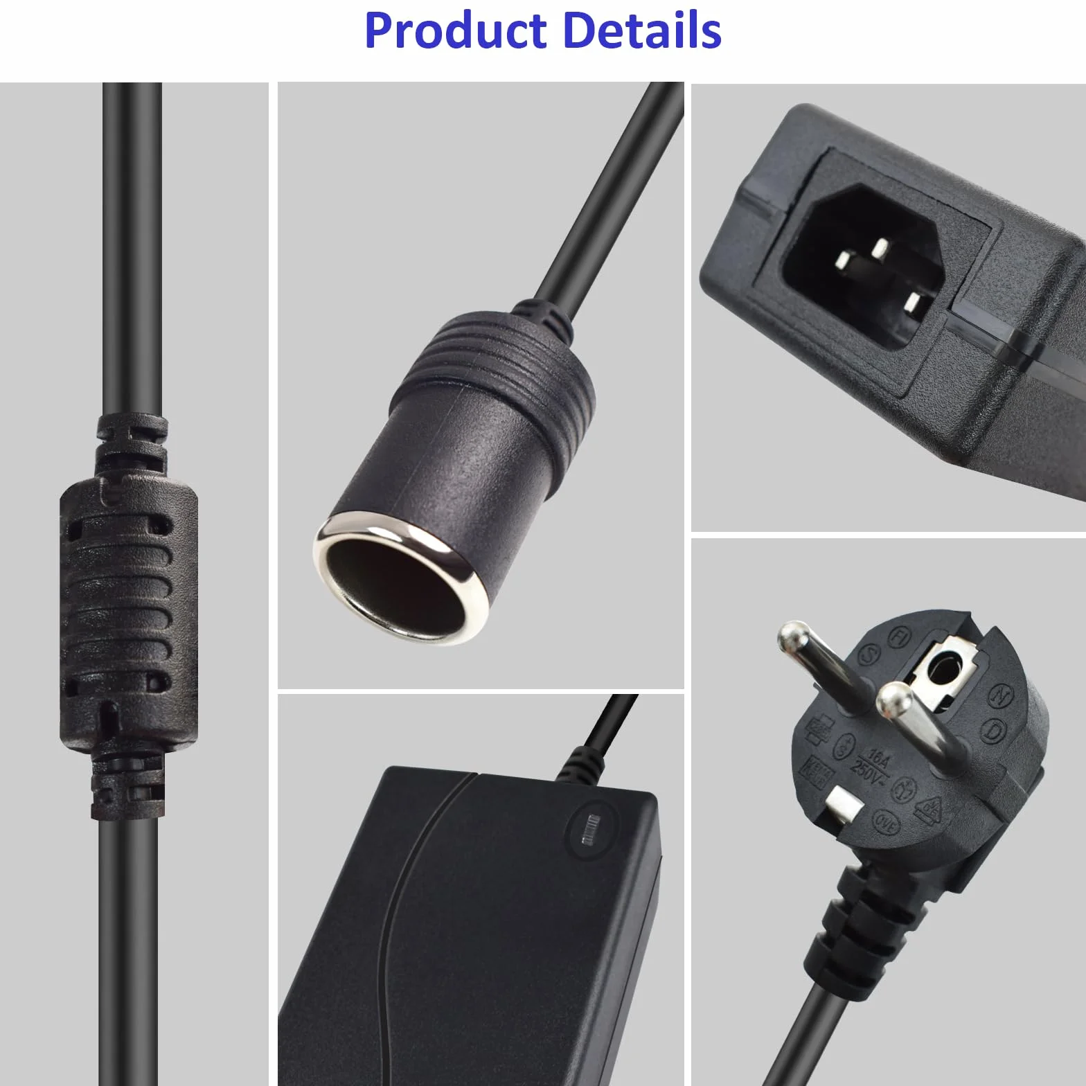 Adapter 220 V 12 V do zapalniczki samochodowej gniazdo prądu przemiennego do DC 220V do 12V 6A 72W zasilacz konwertera do odkurzacza, pompy powietrza, lodówki samochodowej