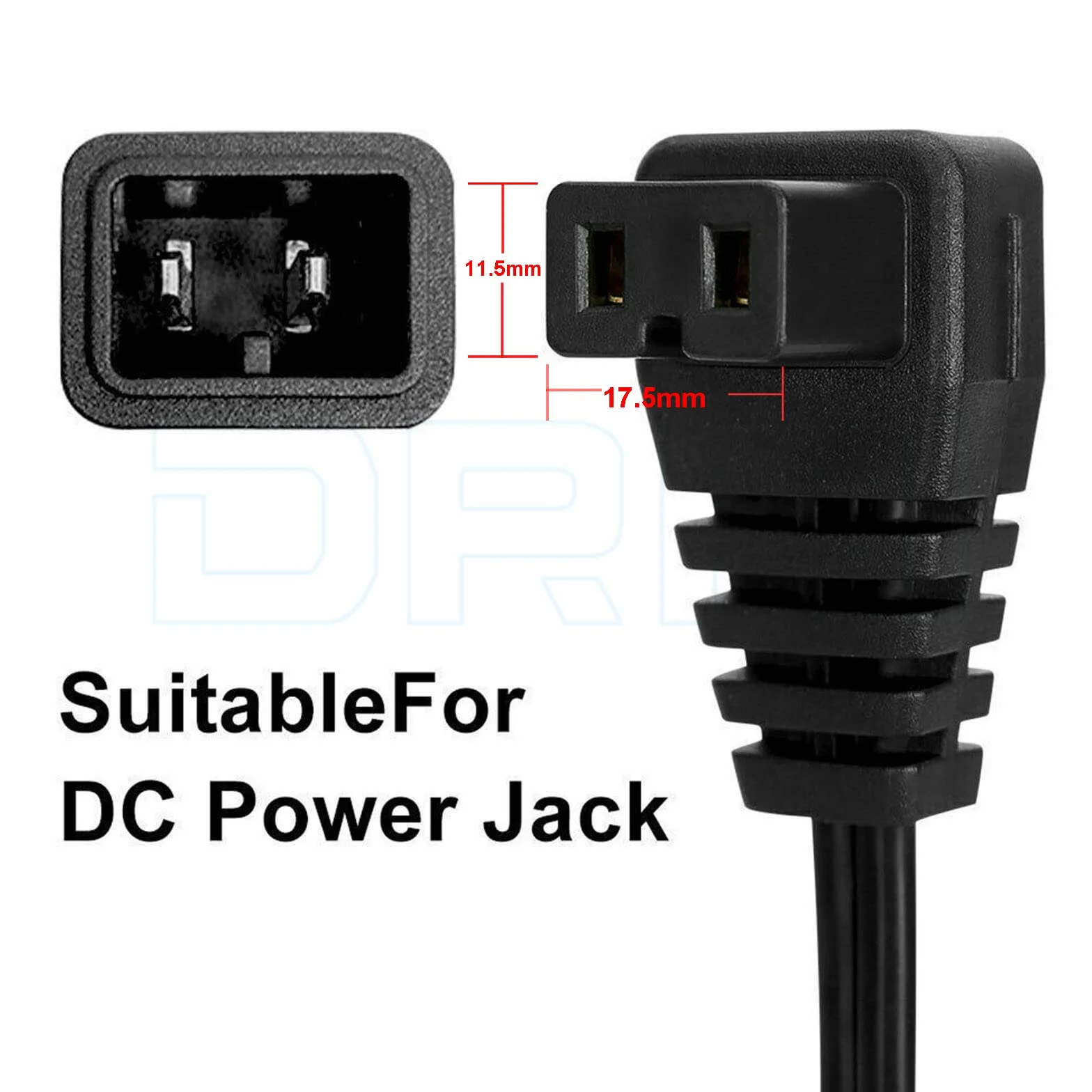 Mini lodówka 12 V DC, 2 piny, kabel zasilający do lodówki Mobicool, lodówki, zamrażarki samochodowej (RA 3M)