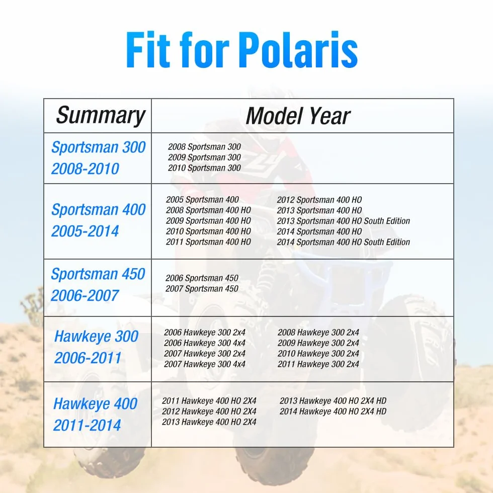 Pokrowiec na siedzisko ze skóry standardowe dopasowanie do Polaris Sportsman 300 400 450 500 600 700 800 MV7 Hawkeye 2005-2014