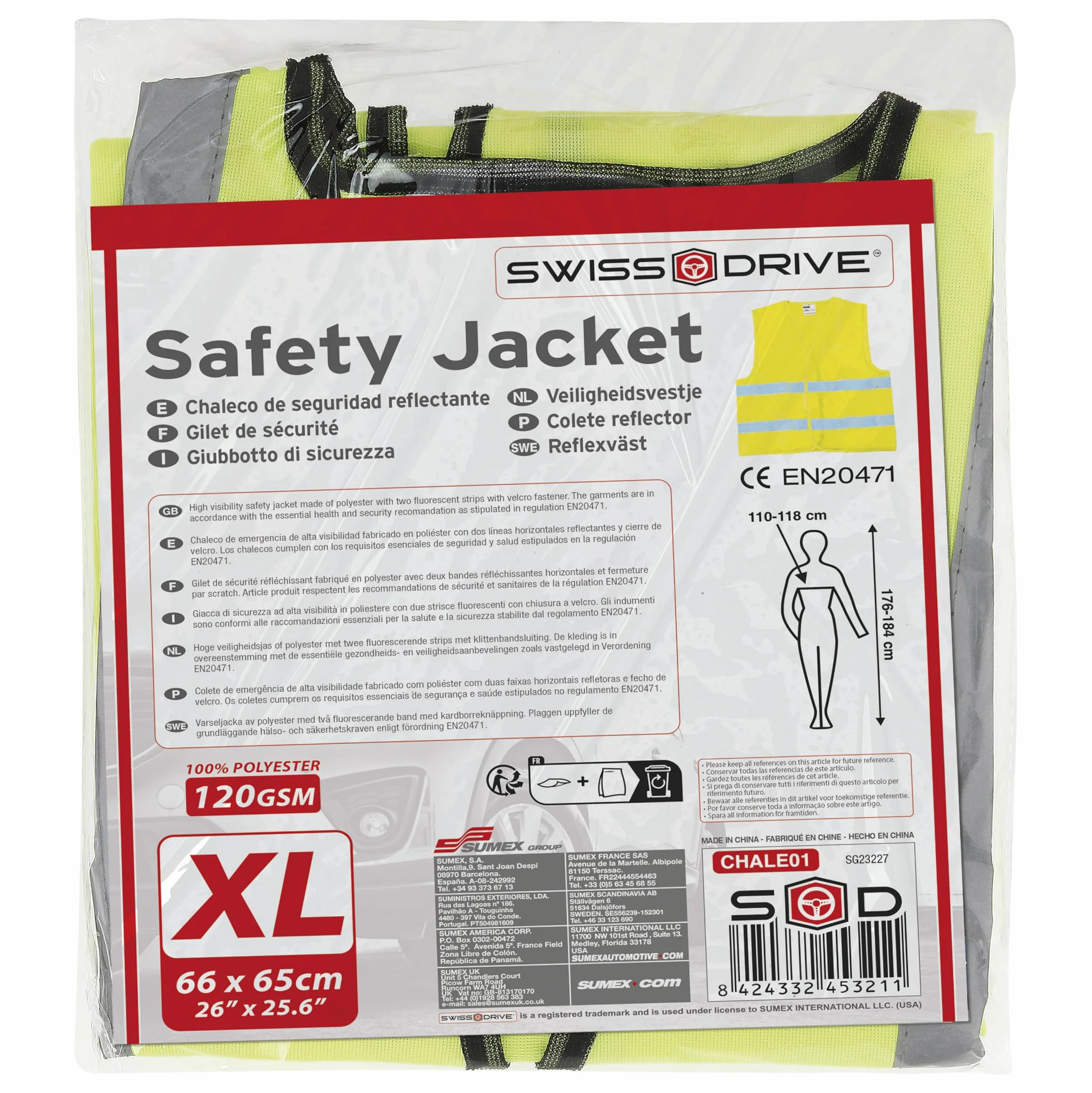 Veiligheidsvest XL – E-goedkeuring EN471