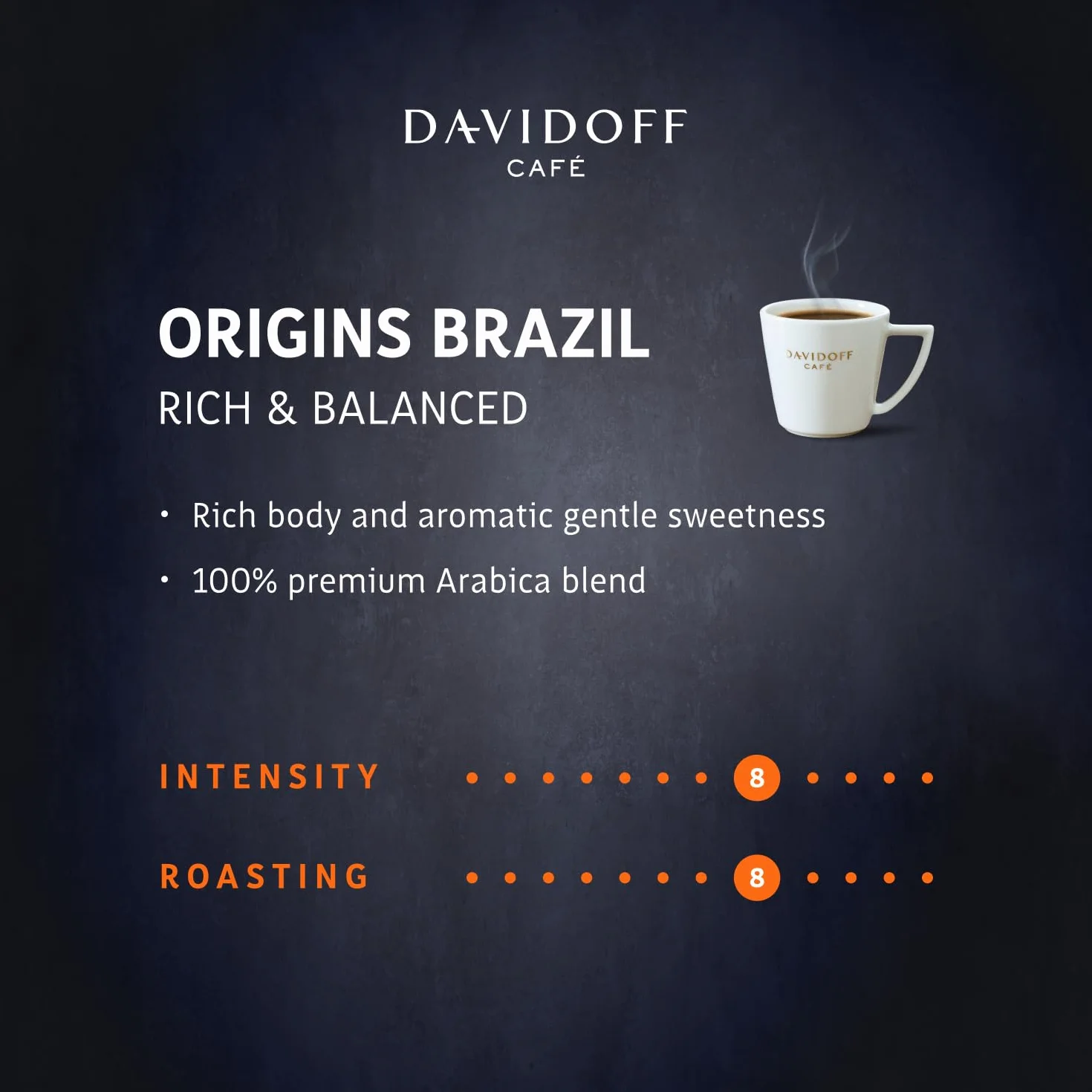 Davidoff Origins Brazil Flavour kawa rozpuszczalna w proszku 100 g, słoik