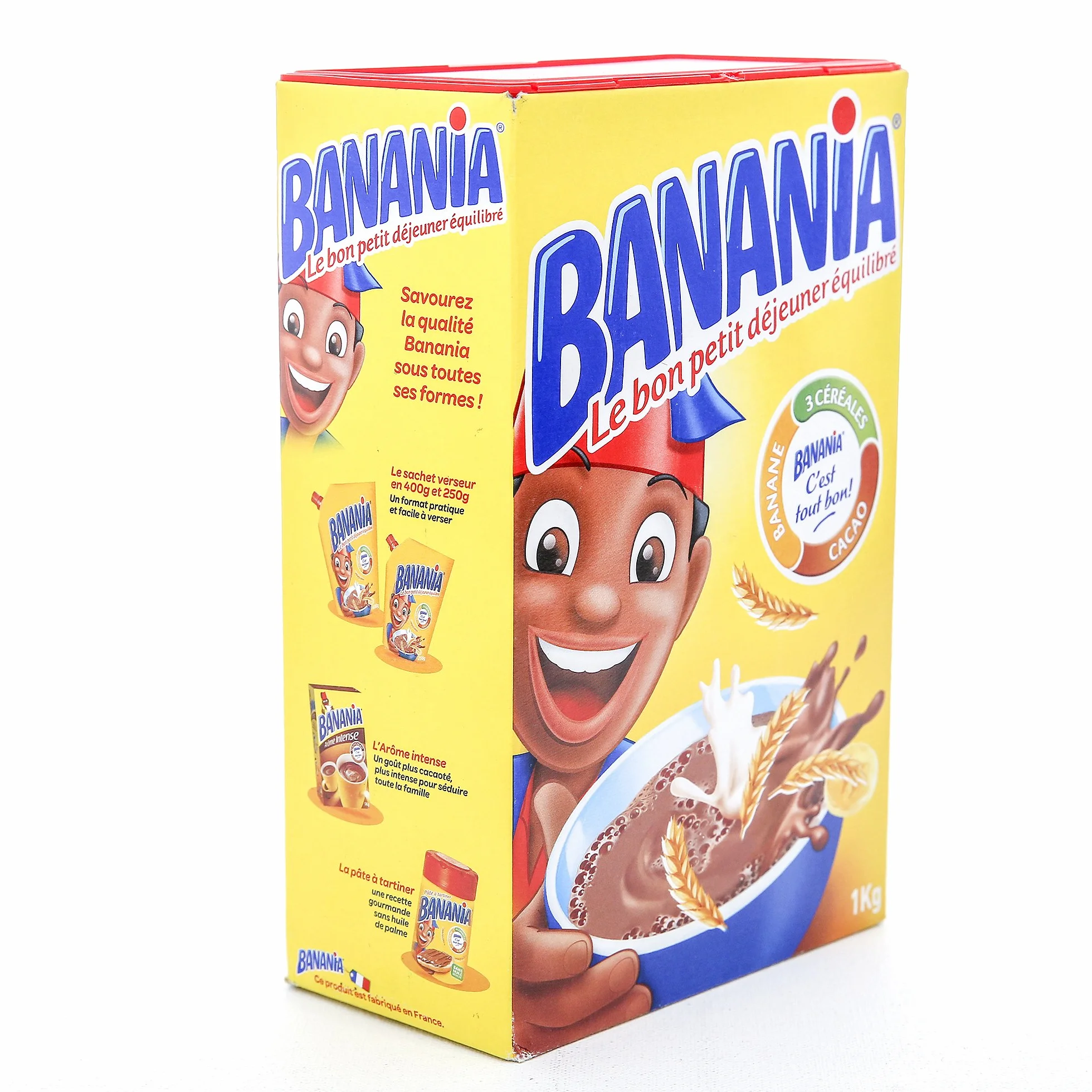 Banania Banany kakao ze zbożami 1 kg, produkt z Francji