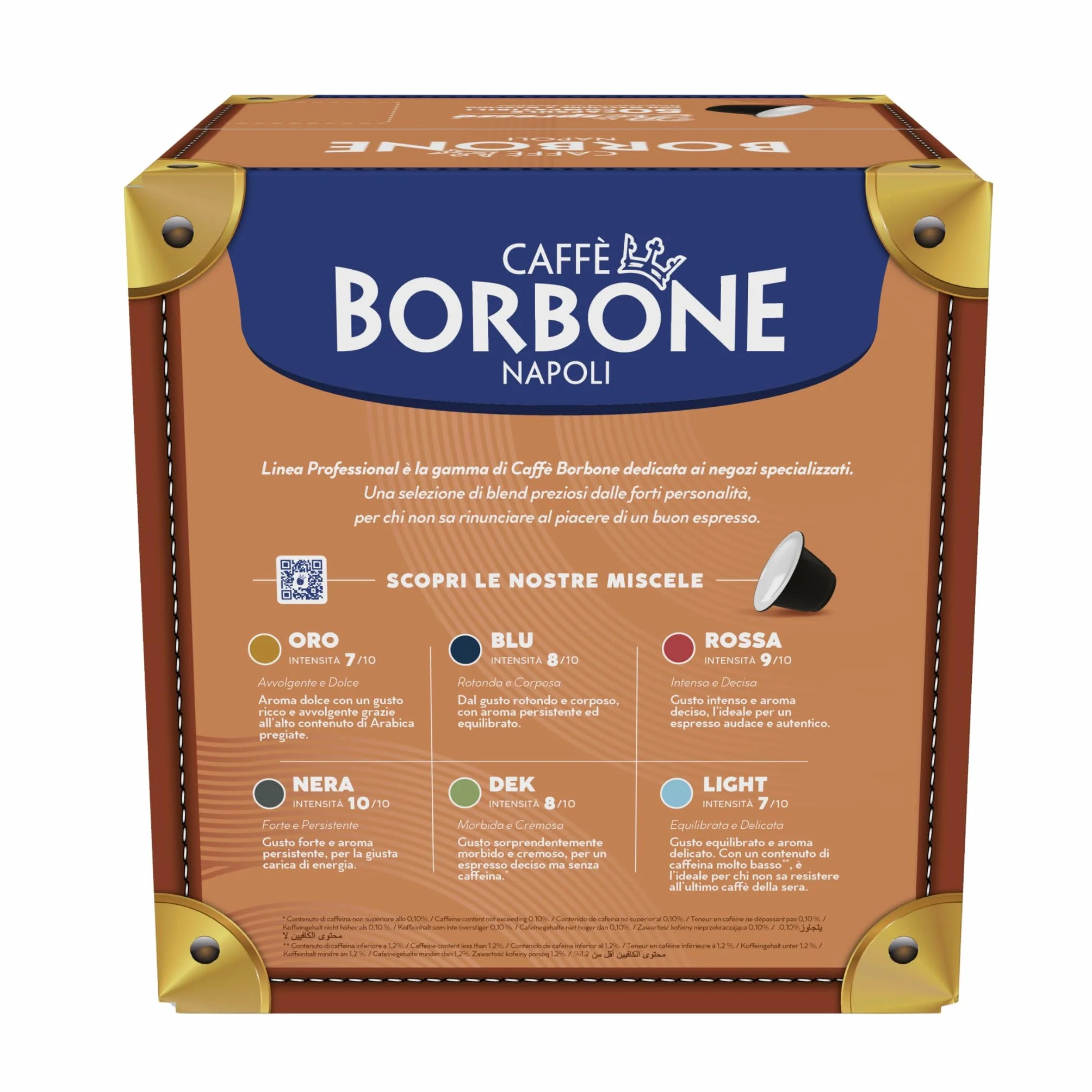 Caffè Borbone Respresso Mieszanka Niebieska 50 Kapsułki Kawy Nespresso