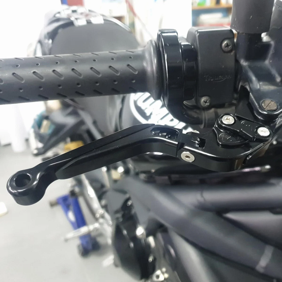 Wysuwana składana dźwignia hamulca dźwignia sprzęgła do Honda NT1100 2022-2024, wykonana ze stopu aluminium CNC (niebieski)