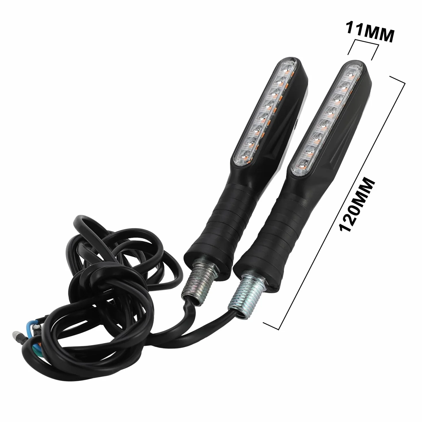 2 szt. kierunkowskazów motocyklowych, kierunkowskazy motocyklowe, kierunkowskazy, podwójny wskaźnik sportowy do Talaria Sting MX3/MX4