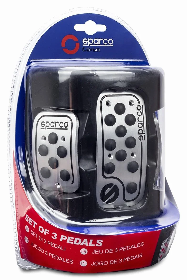 SPARCO SPC0406BK Zestaw okładzin pedałów z instrukcją montażu