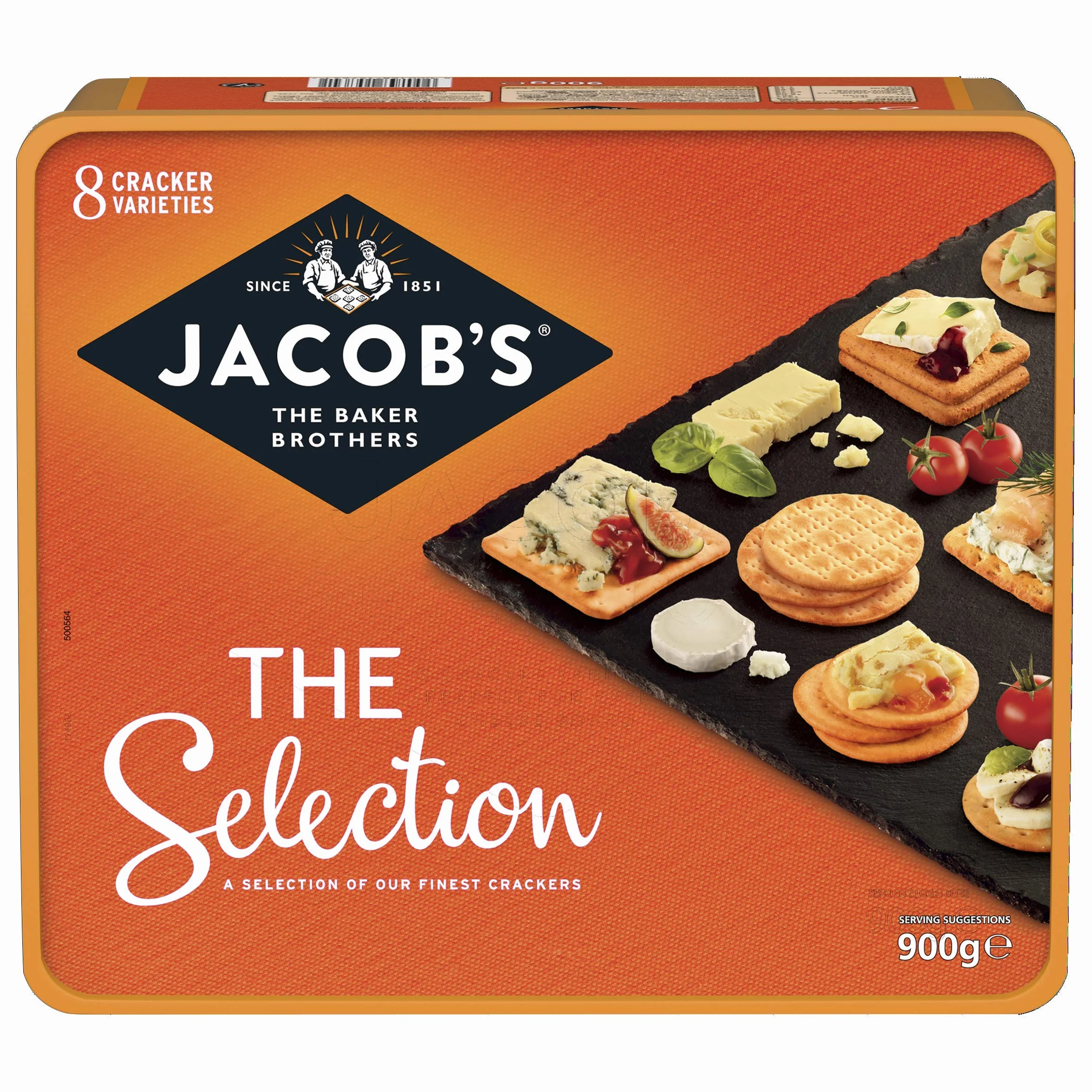 Jacobs Selection Crackers Box 8 rodzajów 900 g