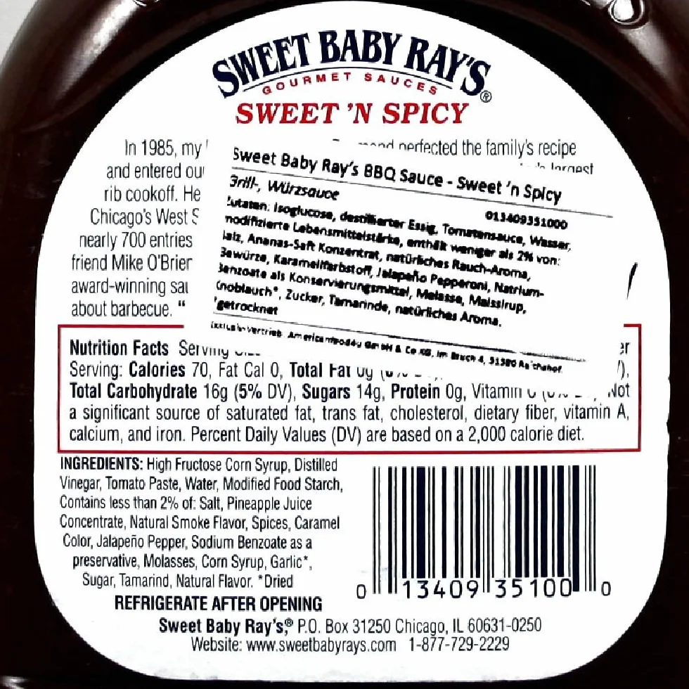 Sweet Baby Ray's Sos barbecue słodki aromatyczny 510 g