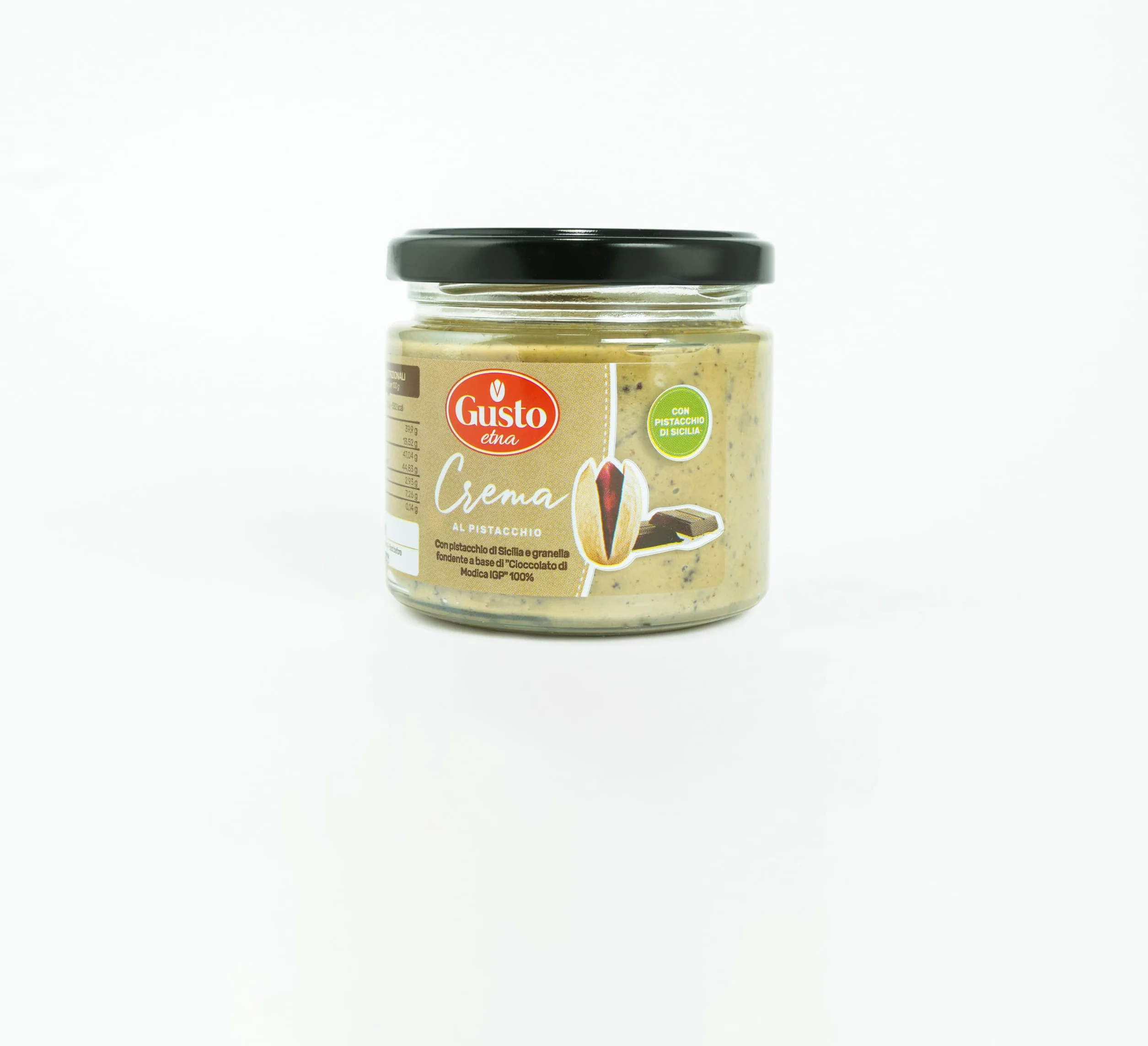 Krem pistacjowy z czekoladą z pistacji sycylijskich 190g - Gusto Etna