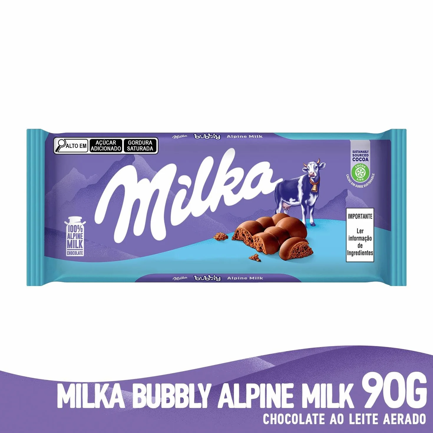 Milka Czekolada mleczna Bubbly 90 g
