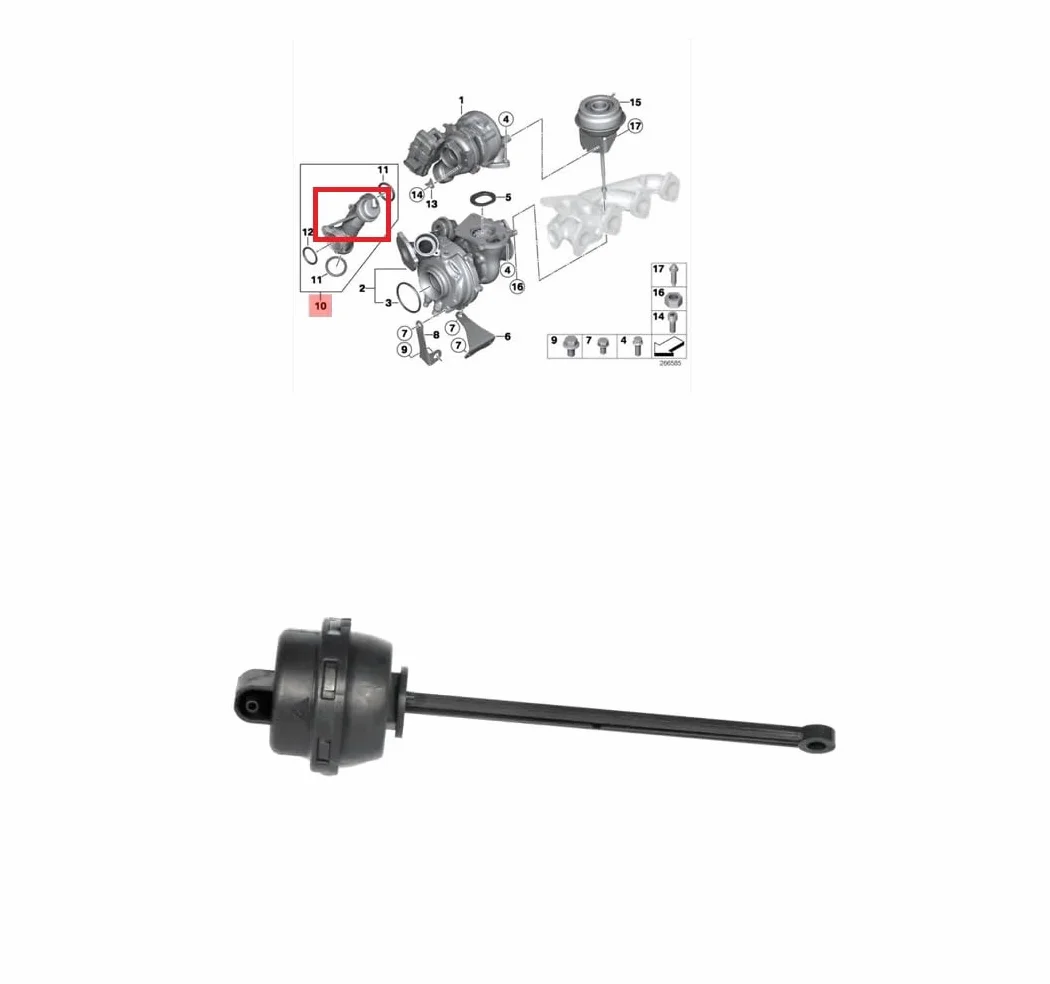 GuusCar Kolektor wlotowy siłownik do BMW 1-3-5-X SERIES 11658512391